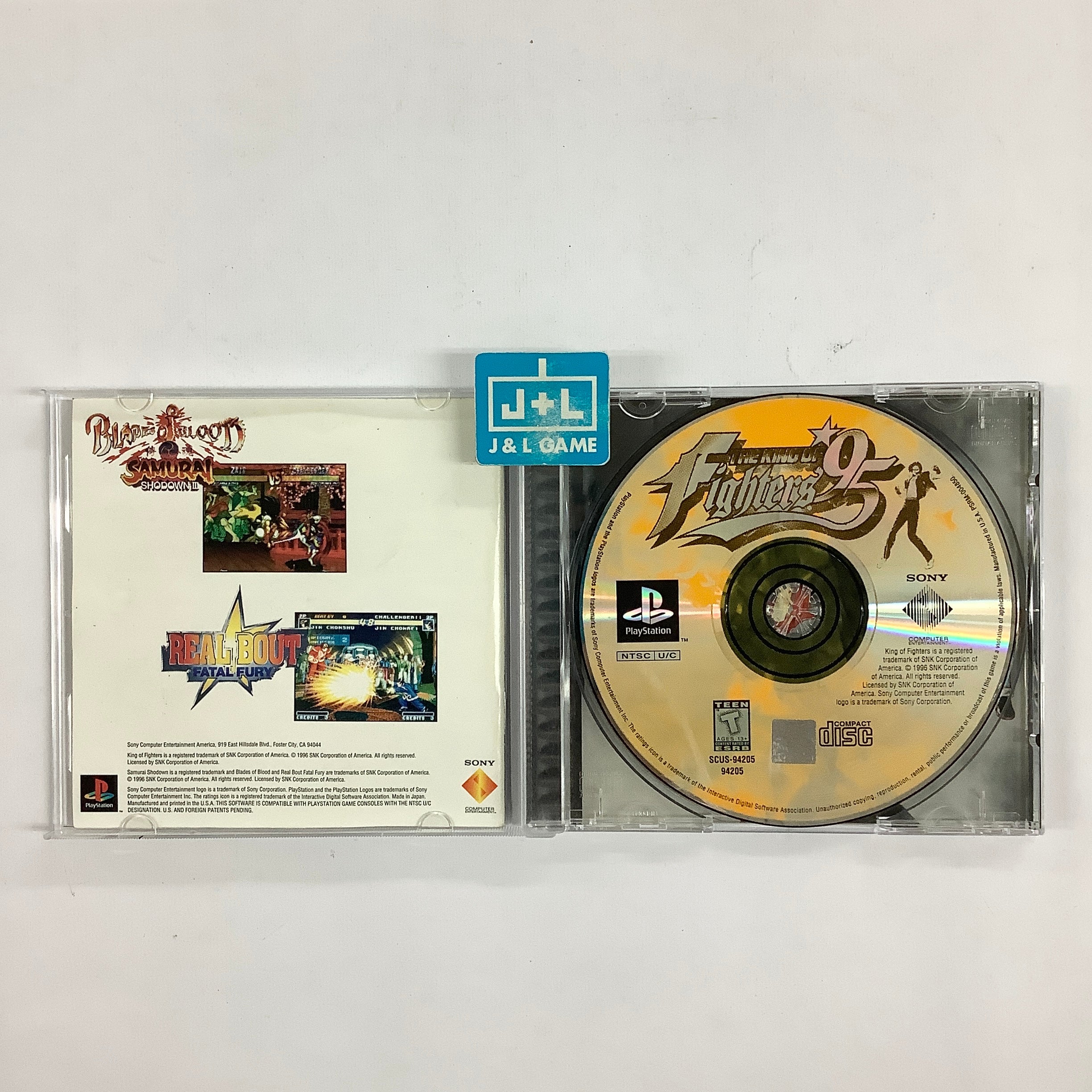 King of Fighters '95 (Sony PlayStation high quality 1, PS1, 1996, Complete)