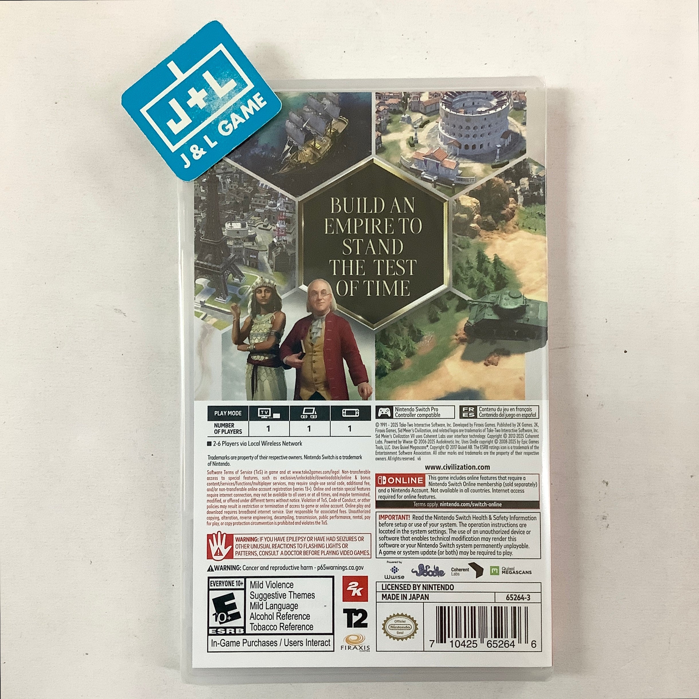 Sid Meier's Civilization VII - (NSW) Nintendo Switch Video Games 2K Games