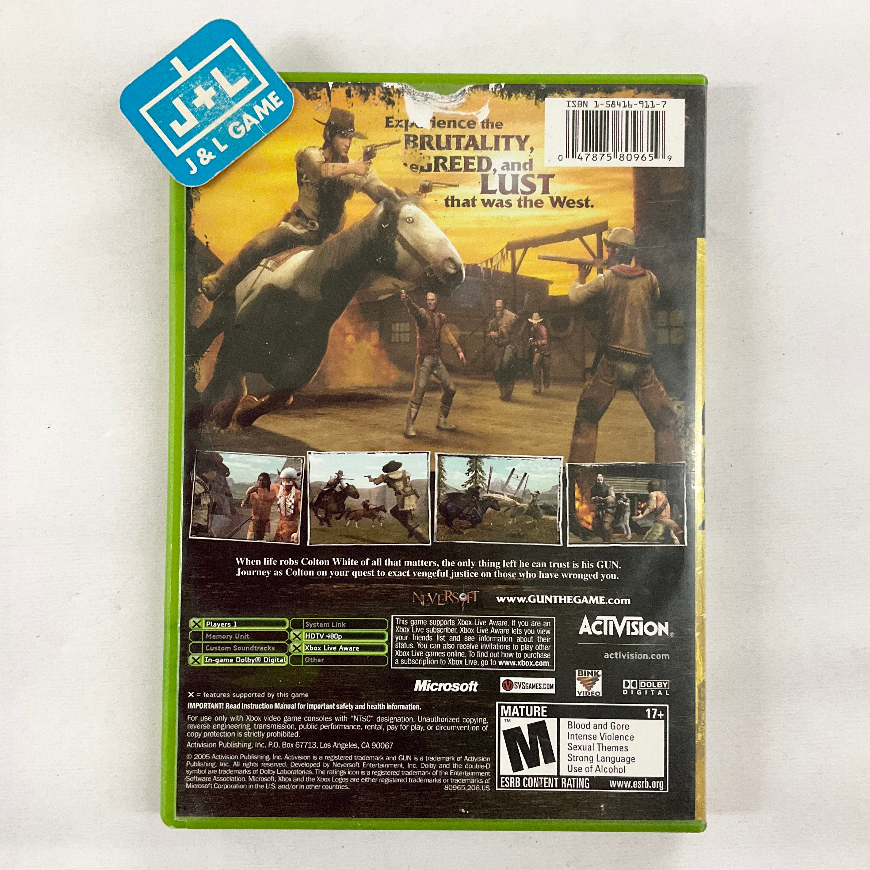 Gun - (XB) Xbox [Pre-Owned] Video Games Activision   