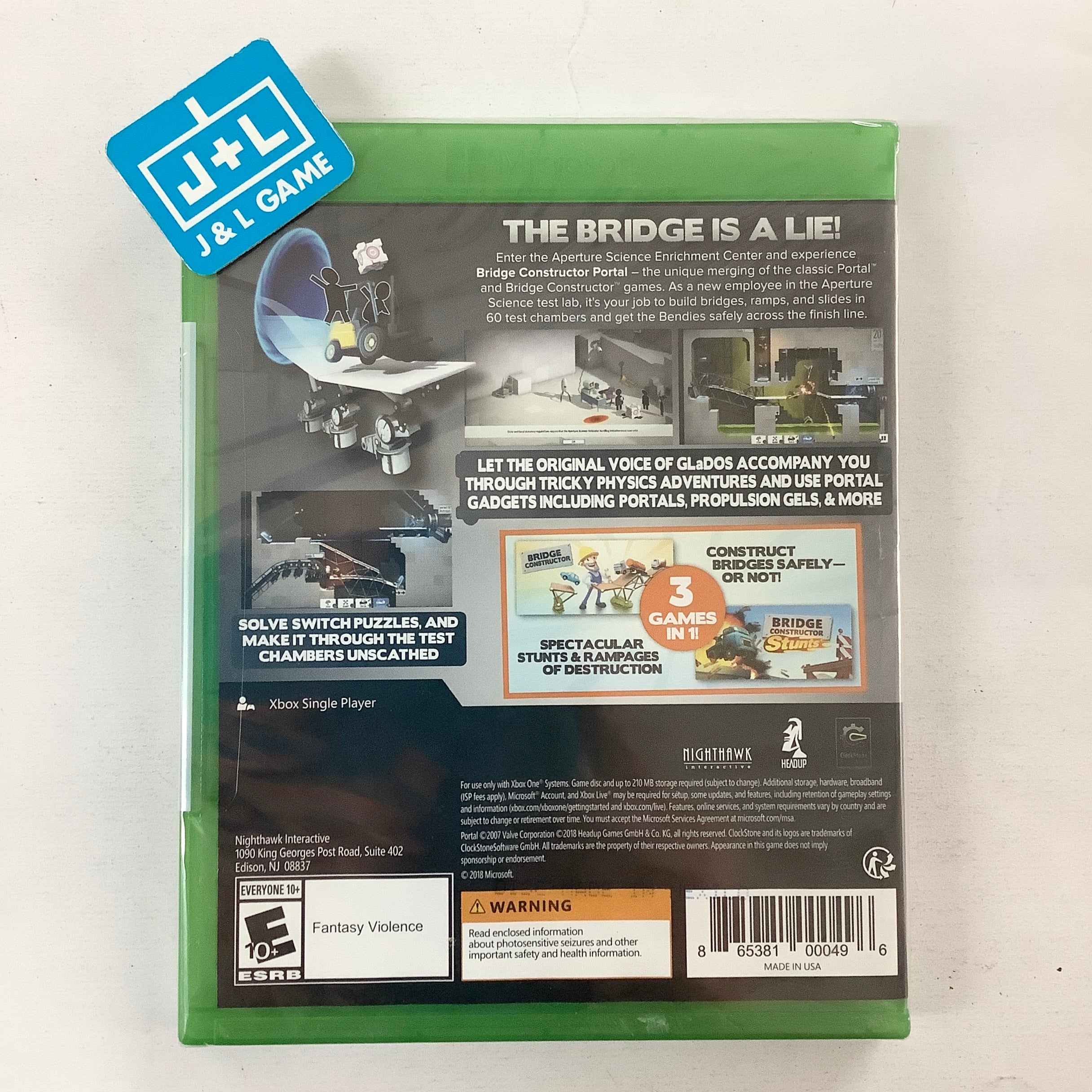 Bridge Constructor Portal - (XB1) Xbox One Video Games Nighthawk Interactive   