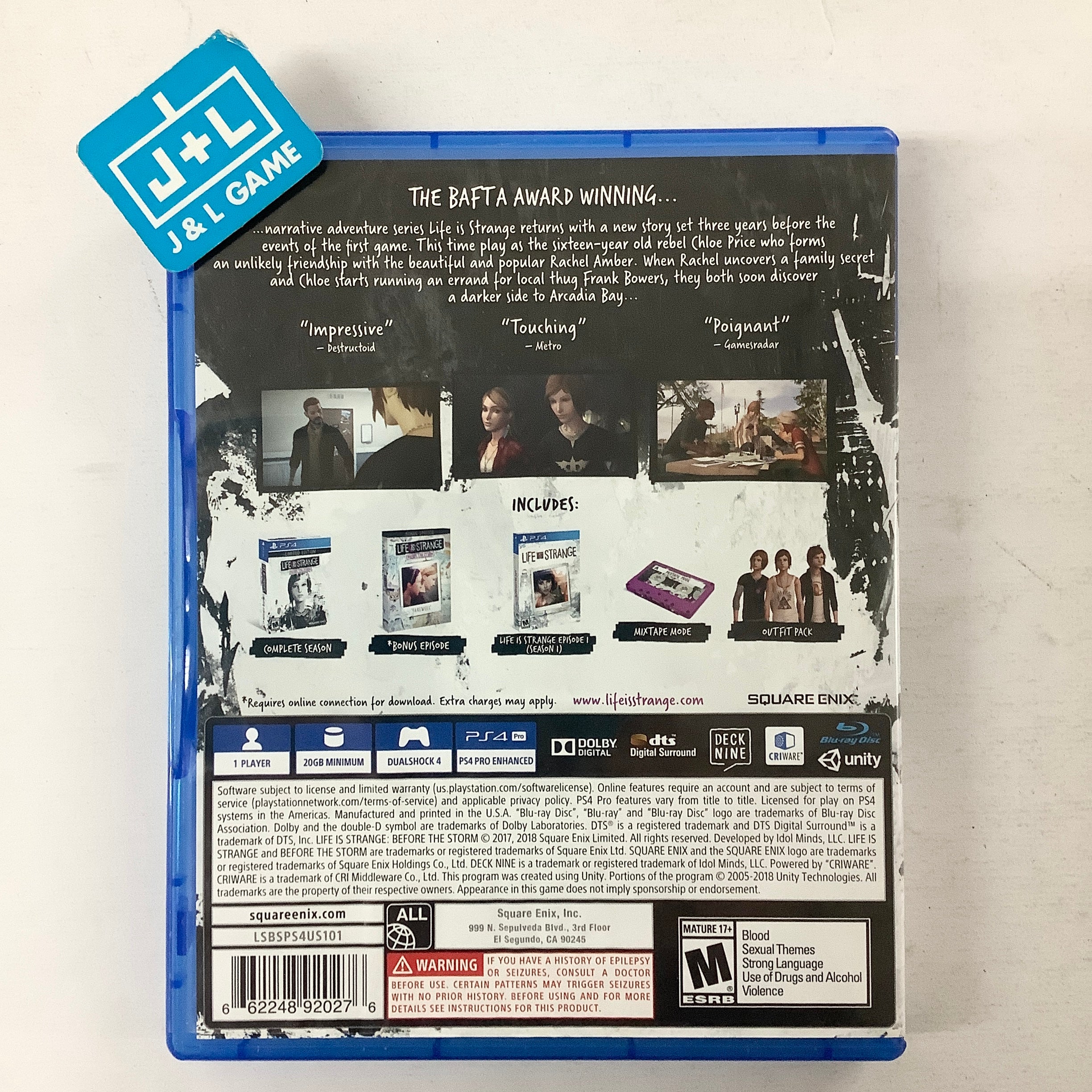 Life is Strange: Before the Storm - (PS4) PlayStation 4 [Pre-Owned] Video Games Square Enix