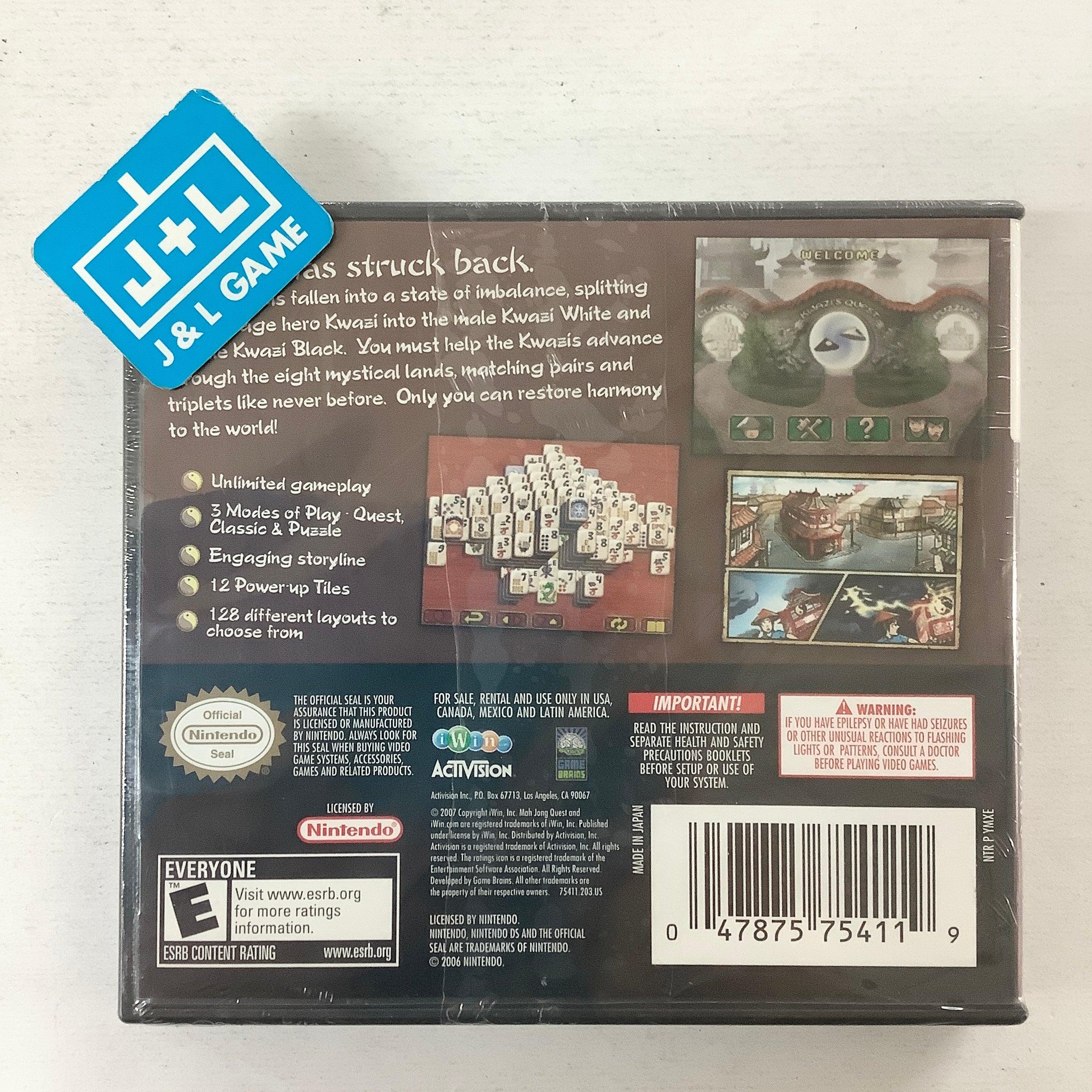 Mah Jong Quest: Expeditions - (NDS) Nintendo DS Video Games Activision   