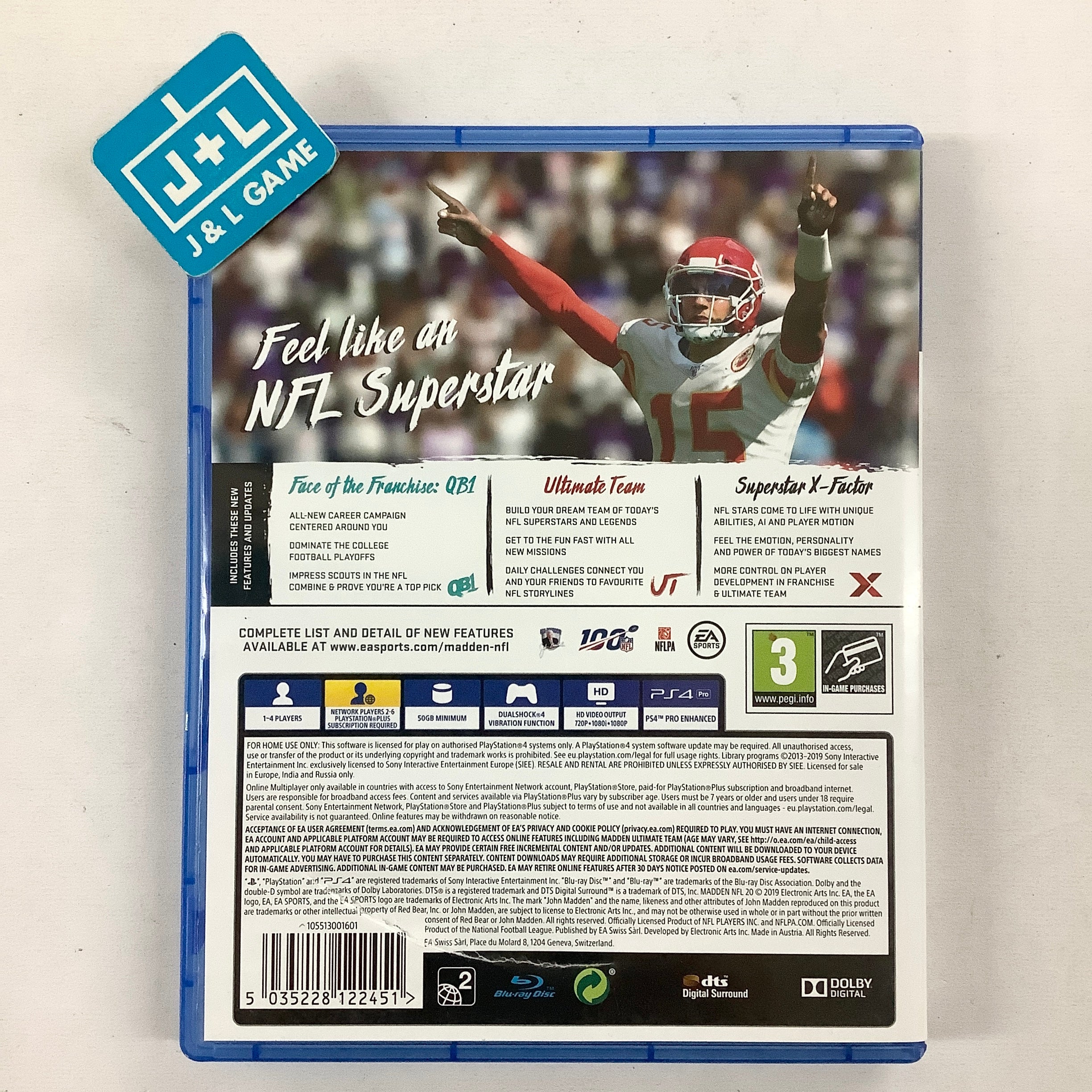 Madden NFL 20 - (PS4) PlayStation 4 [Pre-Owned] (European Import) Video Games Electronic Arts