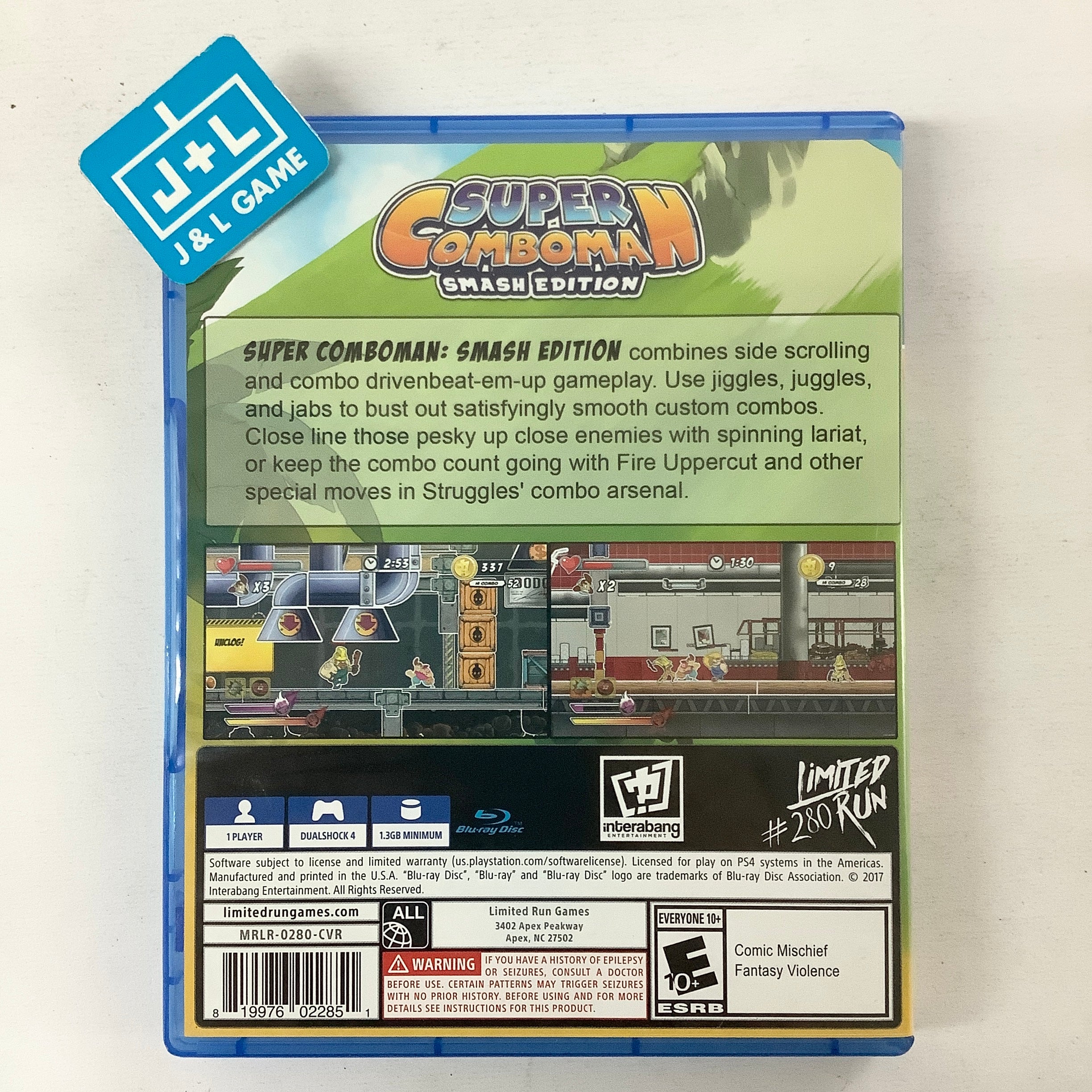 Super ComboMan: Smash Edition (Limited Run #280) - (PS4) PlayStation 4 [Pre-Owned] Video Games Limited Run Games   