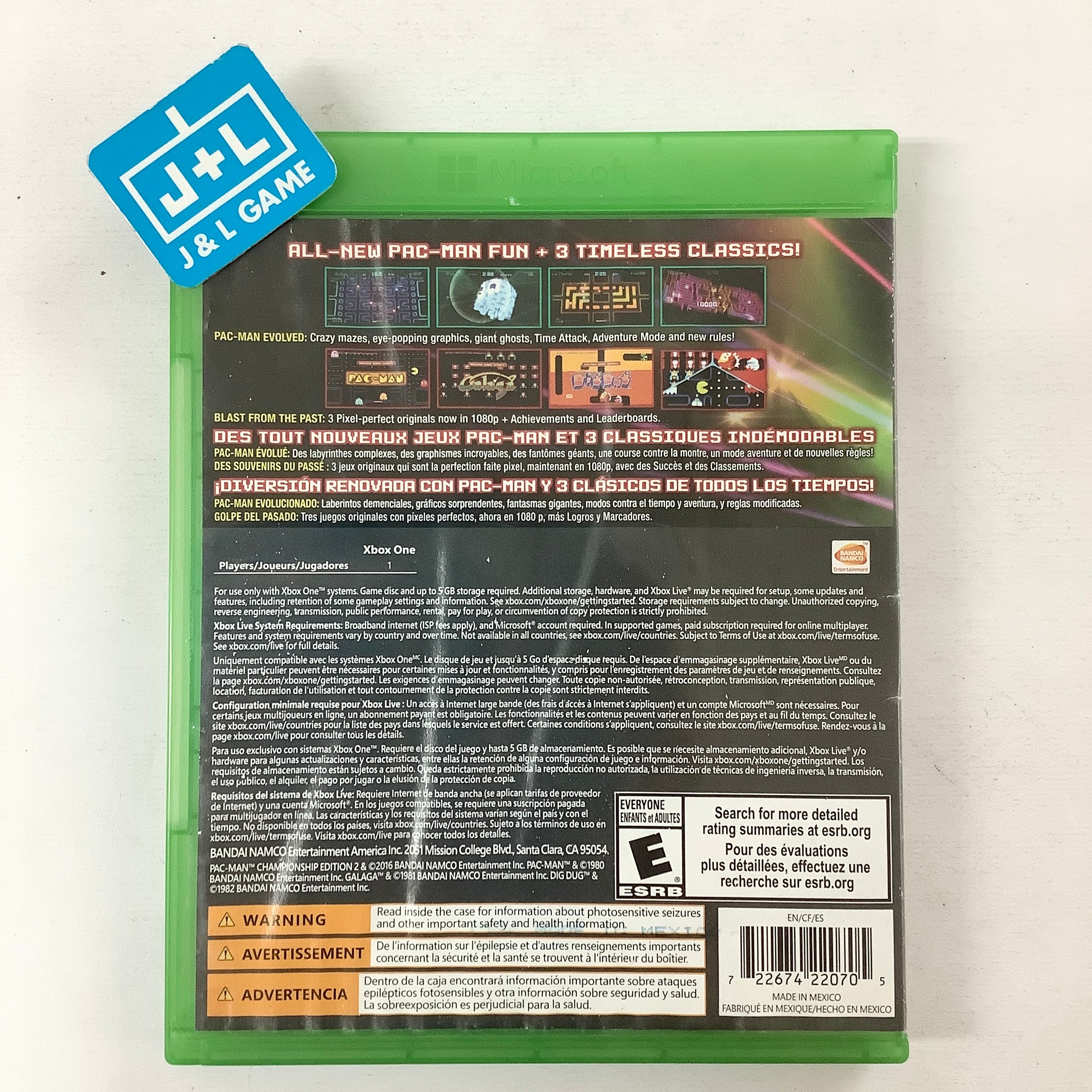 Pac-Man Championship Edition 2 + Arcade Game Series - (XB1) Xbox One [Pre-Owned] Video Games BANDAI NAMCO Entertainment   