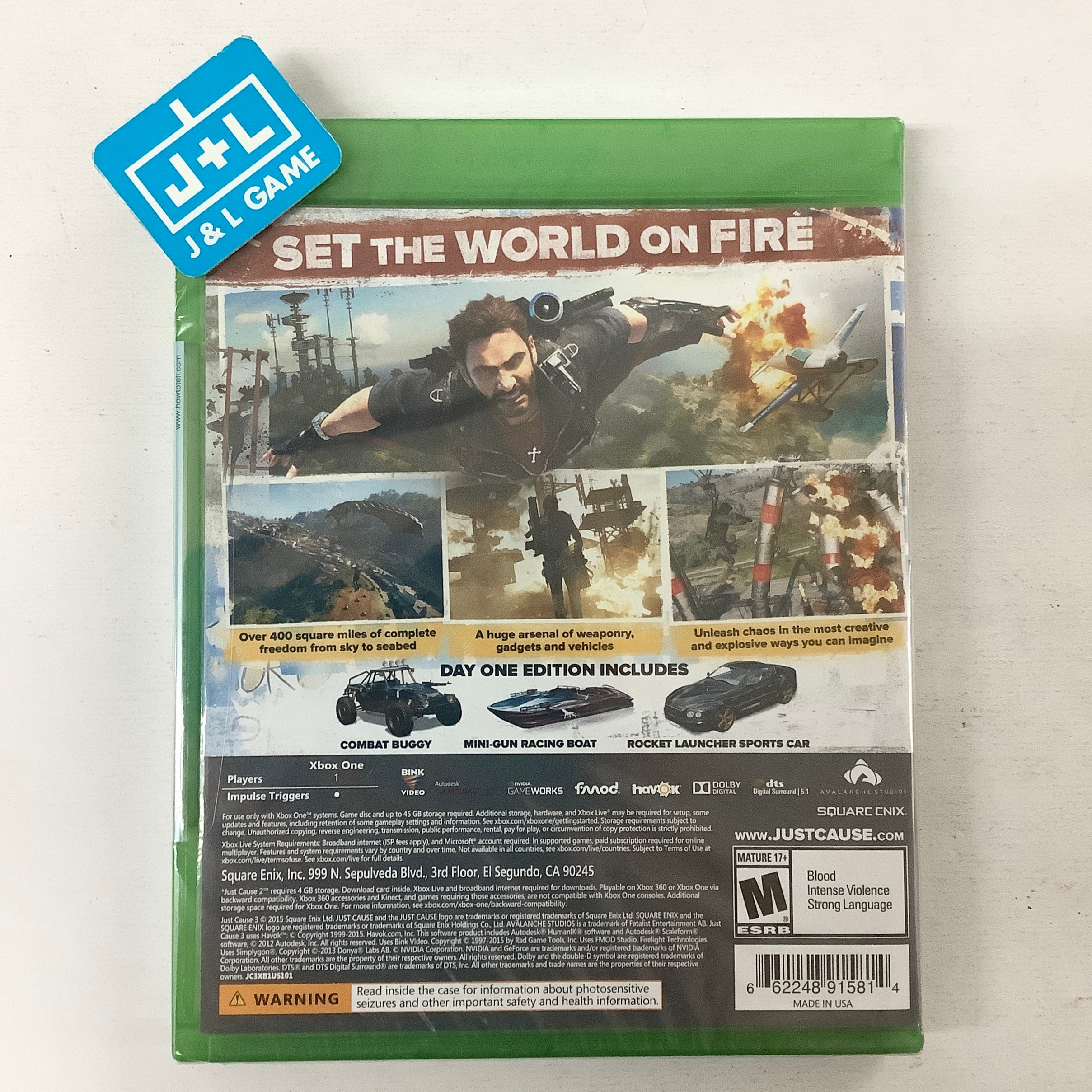 Just Cause 3 (Day One Edition) - (XB1) Xbox One Video Games Square Enix   