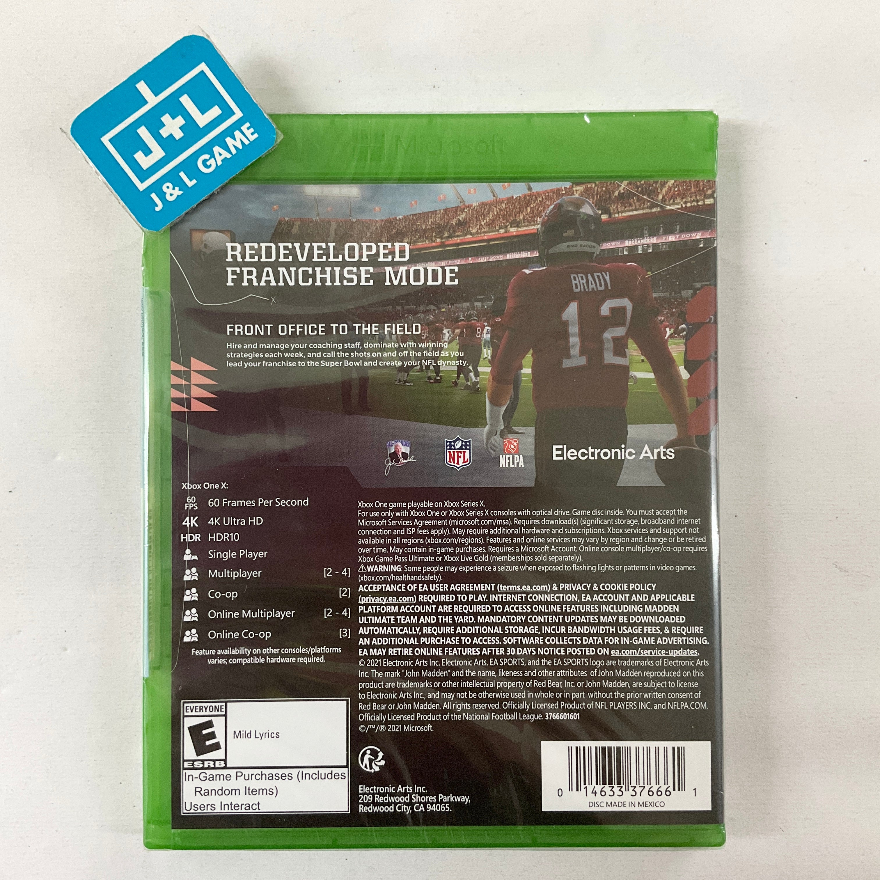 Madden NFL 22 - (XB1) Xbox One Video Games Electronic Arts   