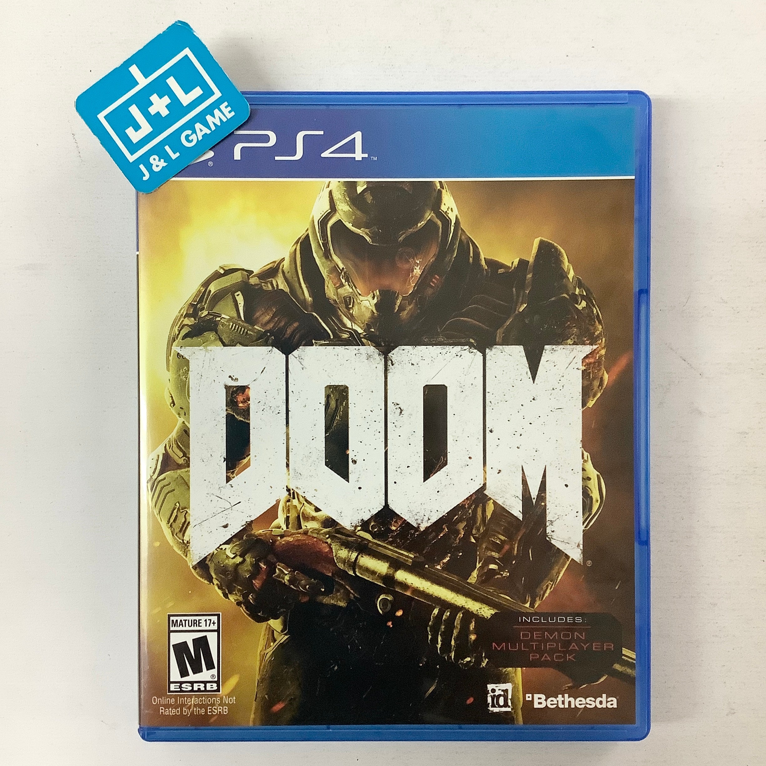 Doom - (PS4) PlayStation 4 [Pre-Owned] Video Games Bethesda   