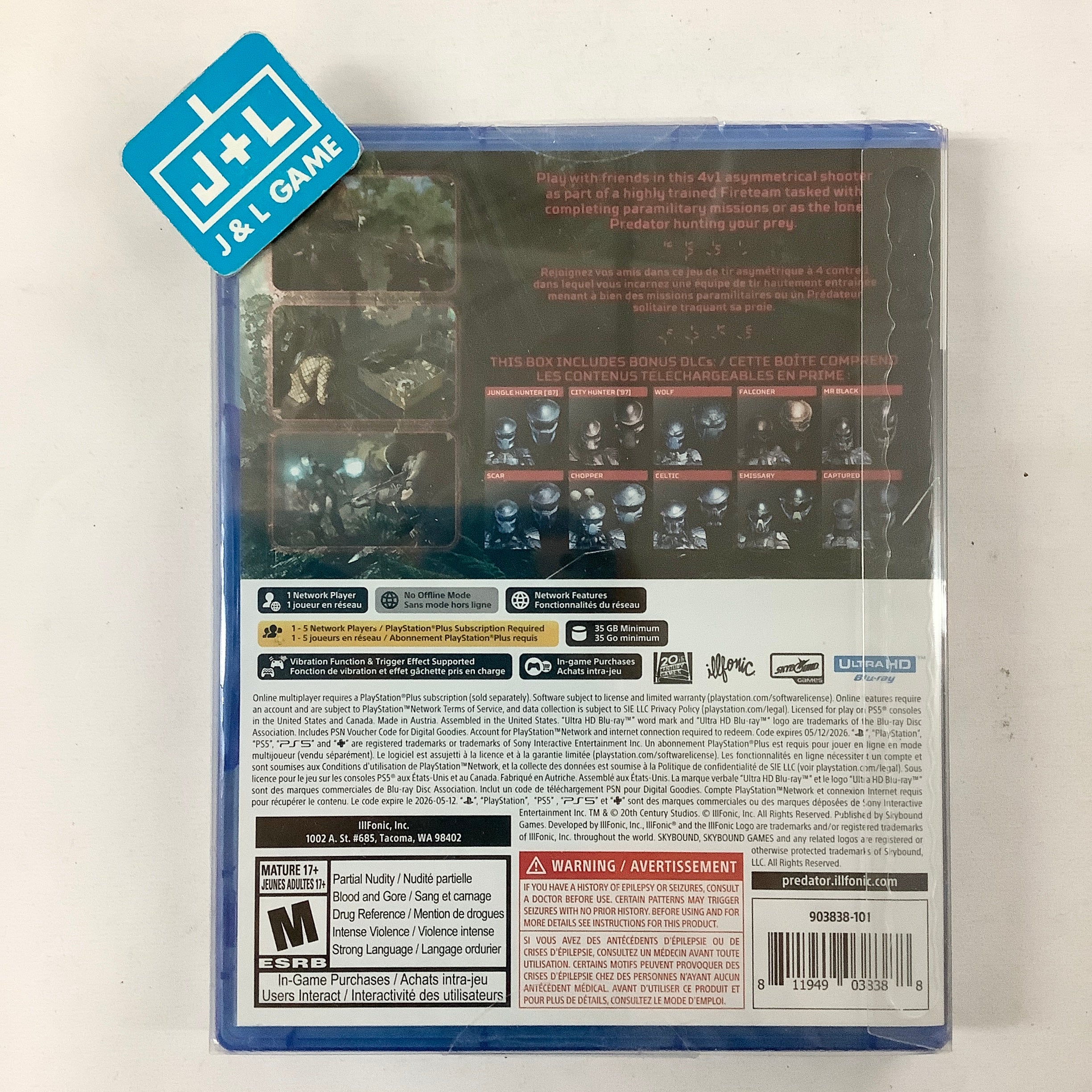 Predator: Hunting Grounds - (PS5) PlayStation 5 Video Games Skybound