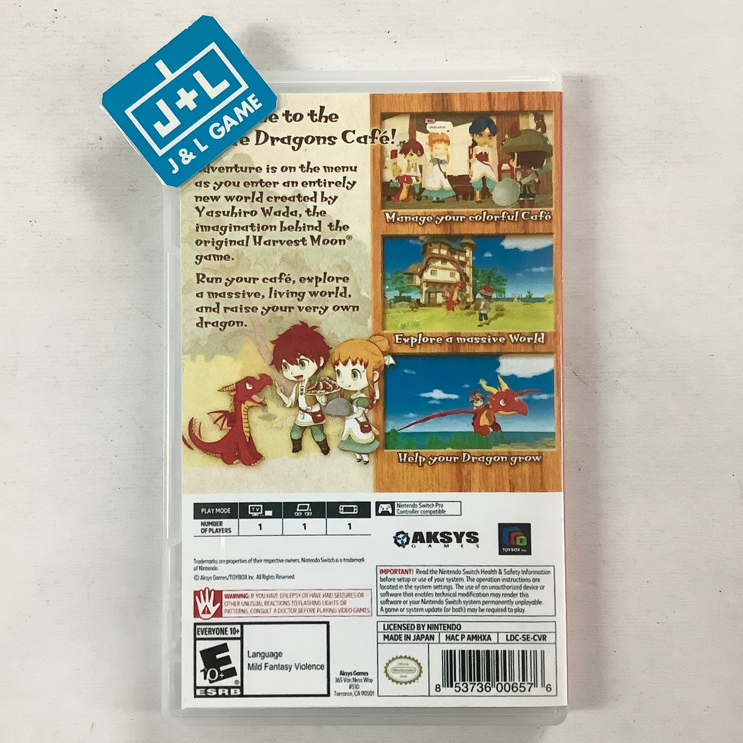 Little Dragons Cafe - (NSW) Nintendo Switch [Pre-Owned] Video Games Aksys Games   