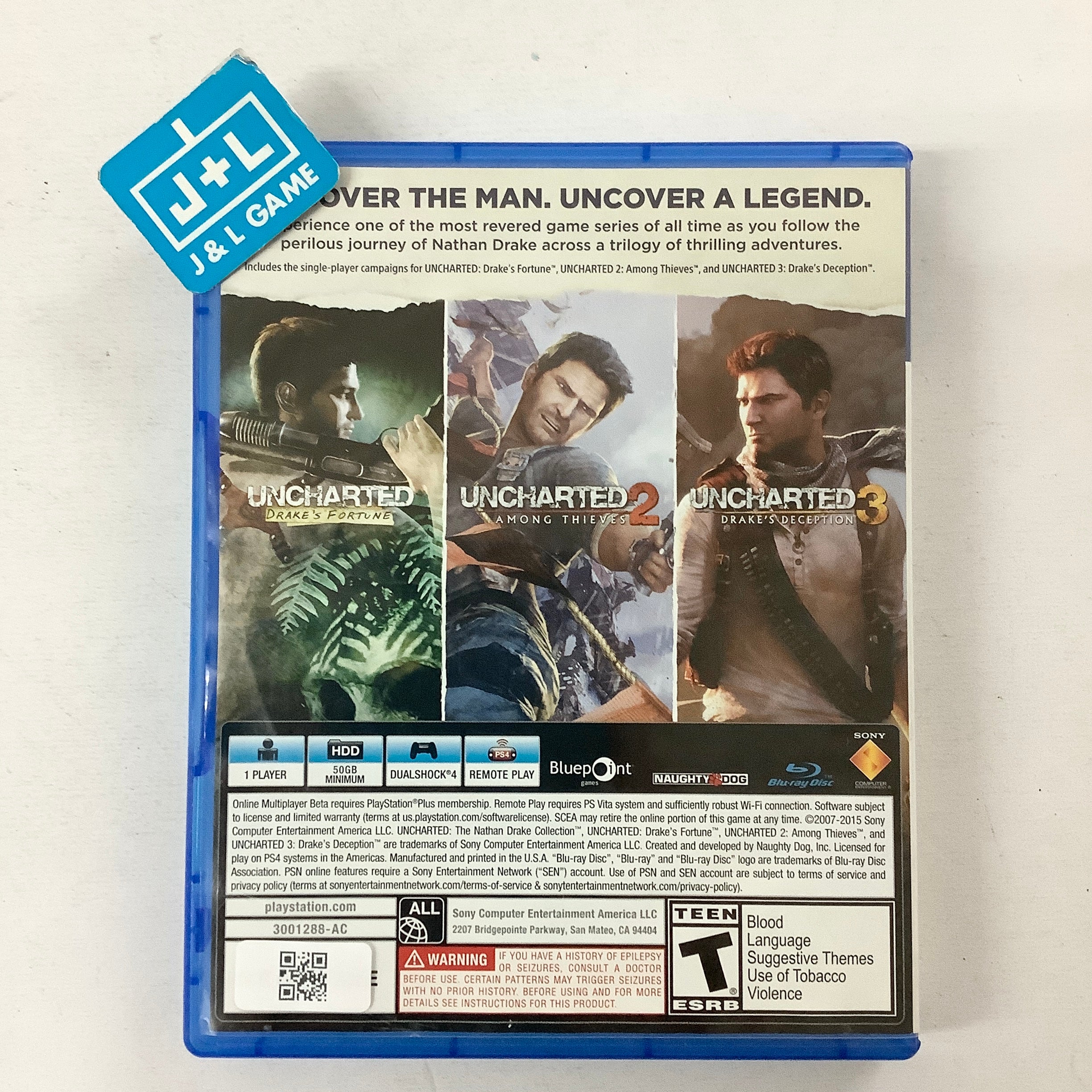 Uncharted: The Nathan Drake Collection - (PS4) PlayStation 4 [Pre-Owned] Video Games SCEA