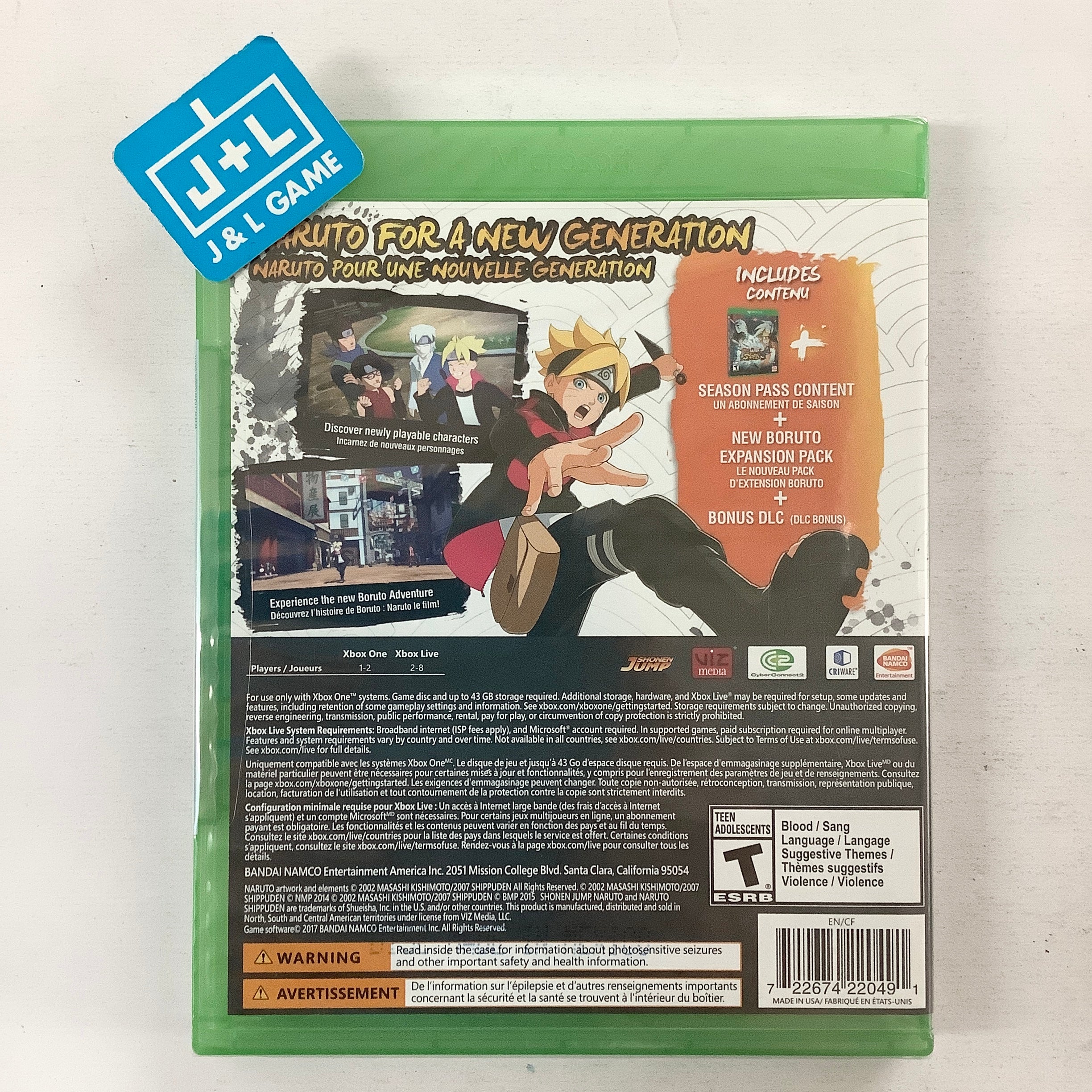 Naruto Shippuden: Ultimate Ninja Storm 4 Road to Boruto - (XB1) Xbox One Video Games Bandai Namco Games   