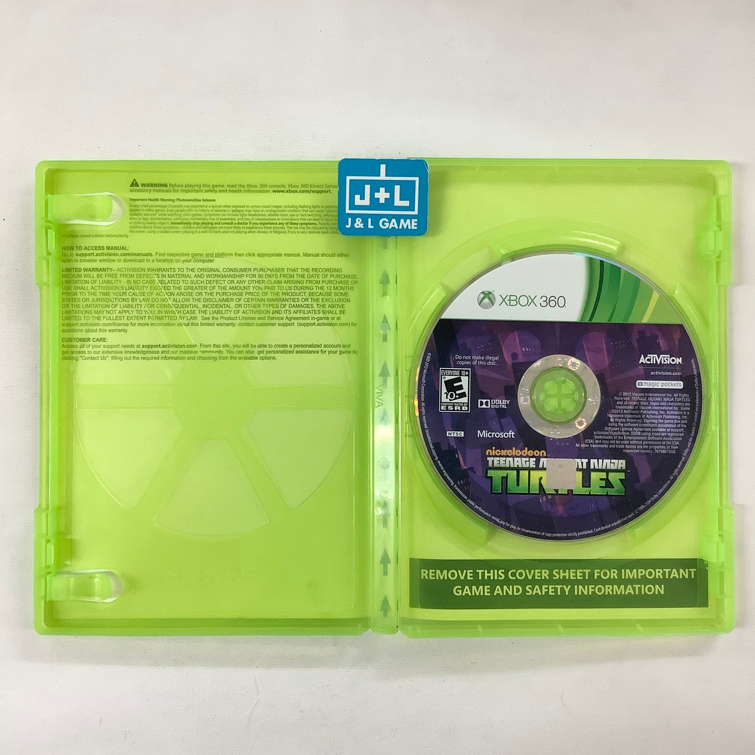 Teenage Mutant Ninja Turtles - Xbox 360 [Pre-Owned] Video Games Activision   