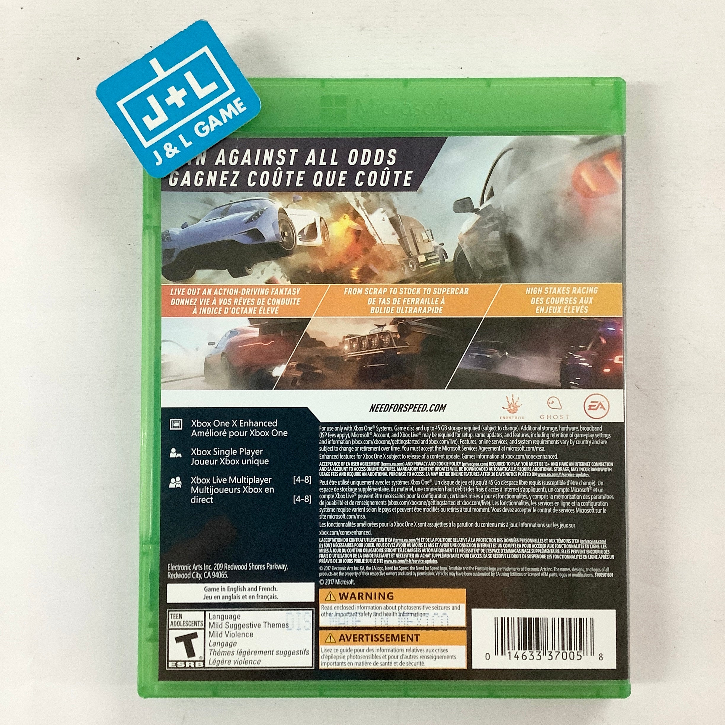 Need For Speed PayBack - (XB1) Xbox One [Pre-Owned] Video Games Electronic Arts   