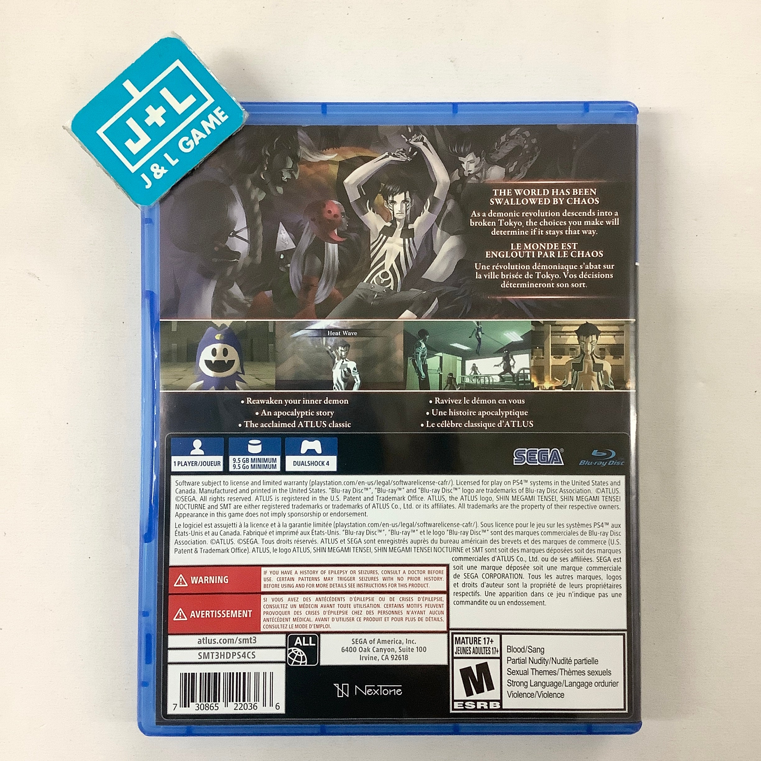 Shin Megami Tensei III: Nocturne HD Remaster - (PS4) PlayStation 4 [Pre-Owned] Video Games SEGA