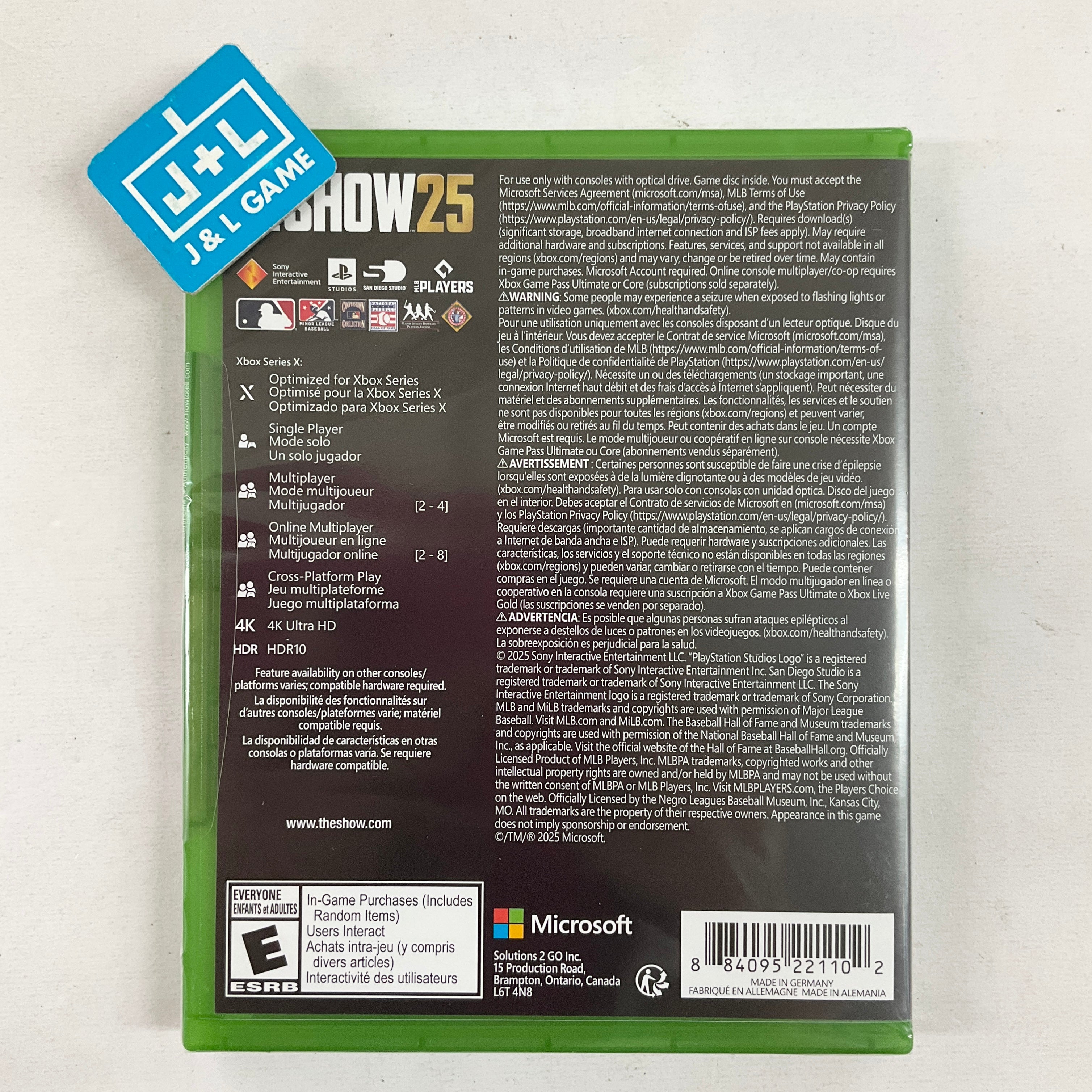 MLB The Show 25 - (XSX) Xbox Series X Video Games Solutions 2 Go