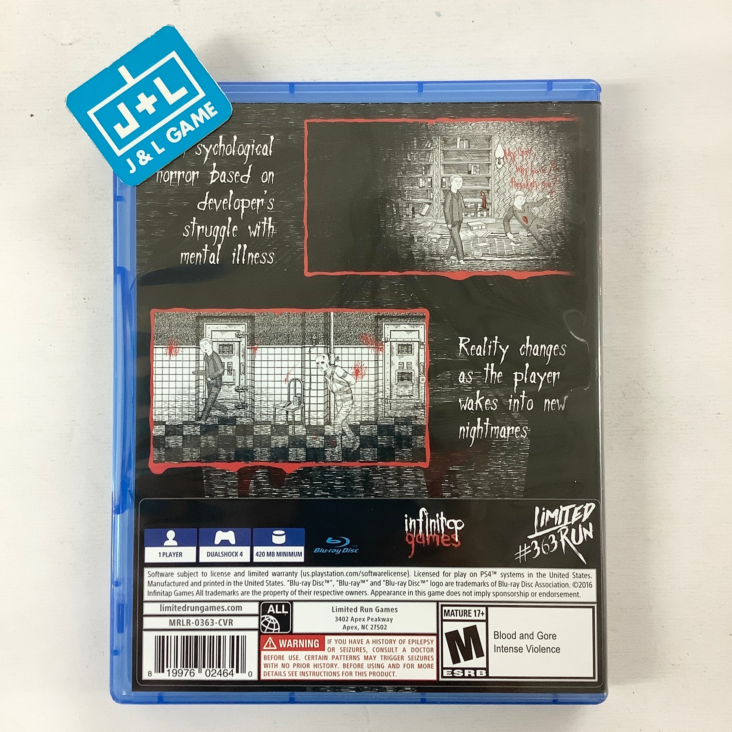 Neverending Nightmares (Limited Run #363) - (PS4) PlayStation 4 [Pre-Owned] Video Games Limited Run Games   