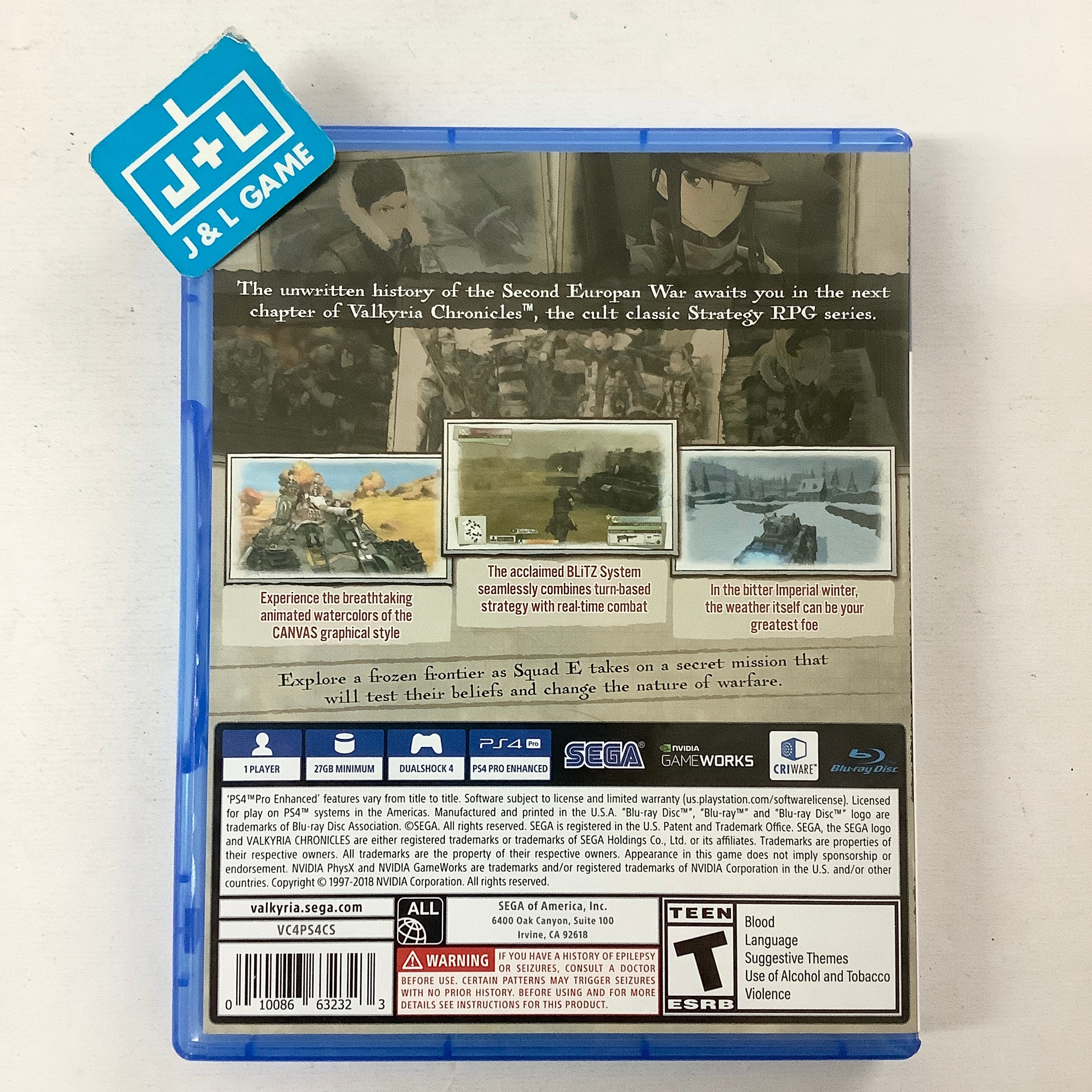 Valkyria Chronicles 4 - (PS4) PlayStation 4 [Pre-Owned] Video Games SEGA