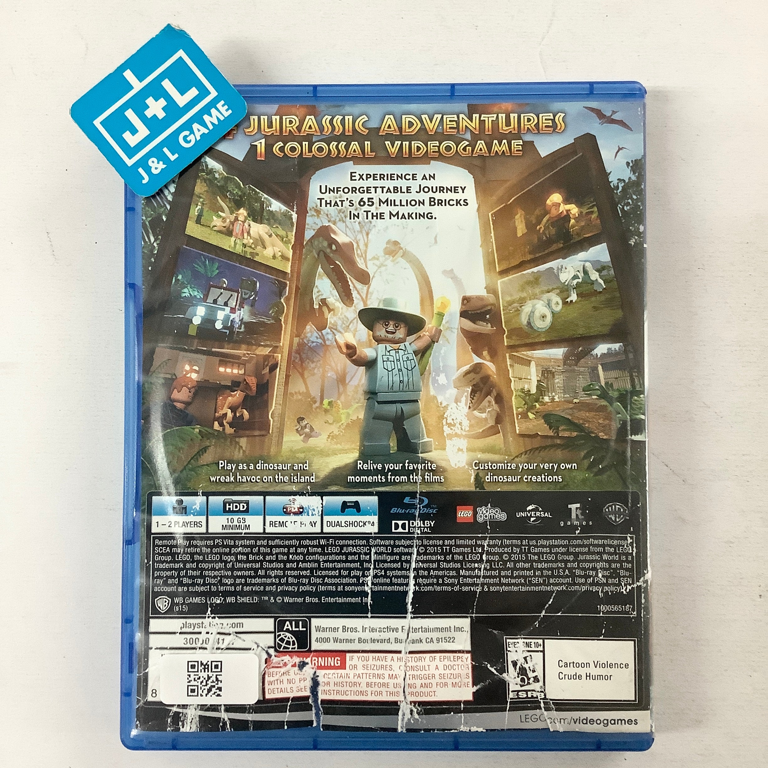 LEGO Jurassic World - (PS4) PlayStation 4 [Pre-Owned] Video Games Warner Bros. Interactive Entertainment