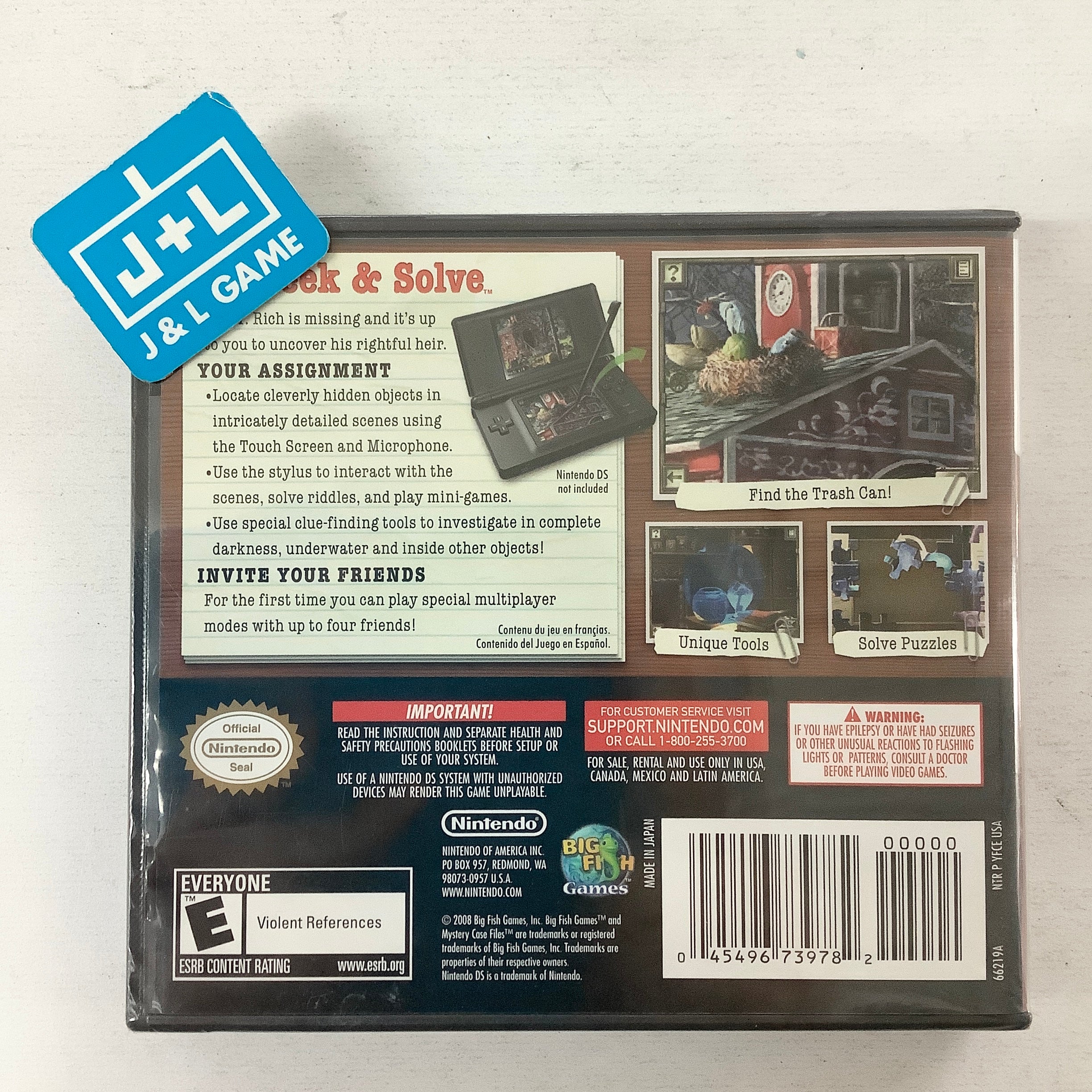 Mystery Case Files: MillionHeir - (NDS) Nintendo DS Video Games Nintendo   