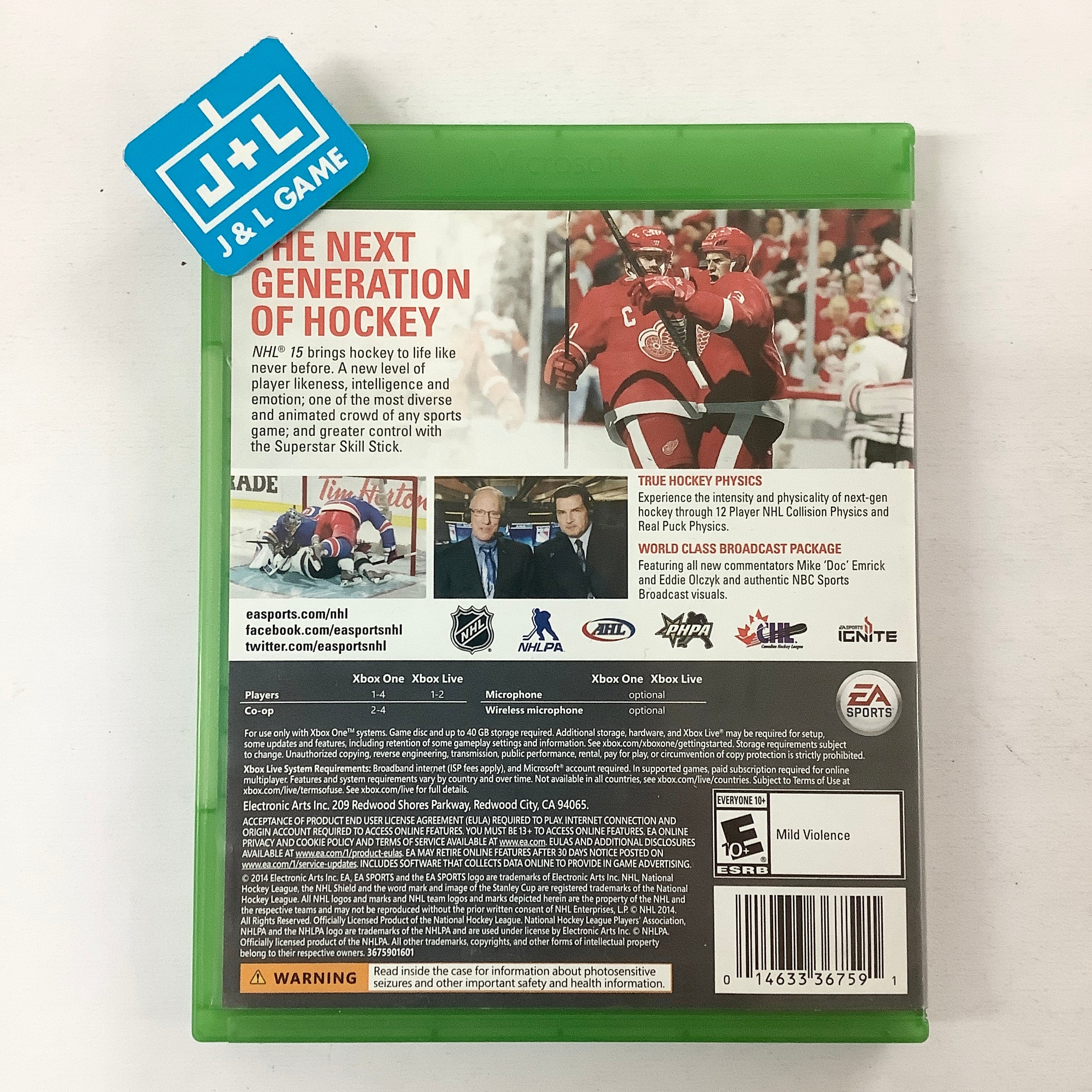 NHL 15 - (XB1) Xbox One [Pre-Owned] Video Games Electronic Arts   