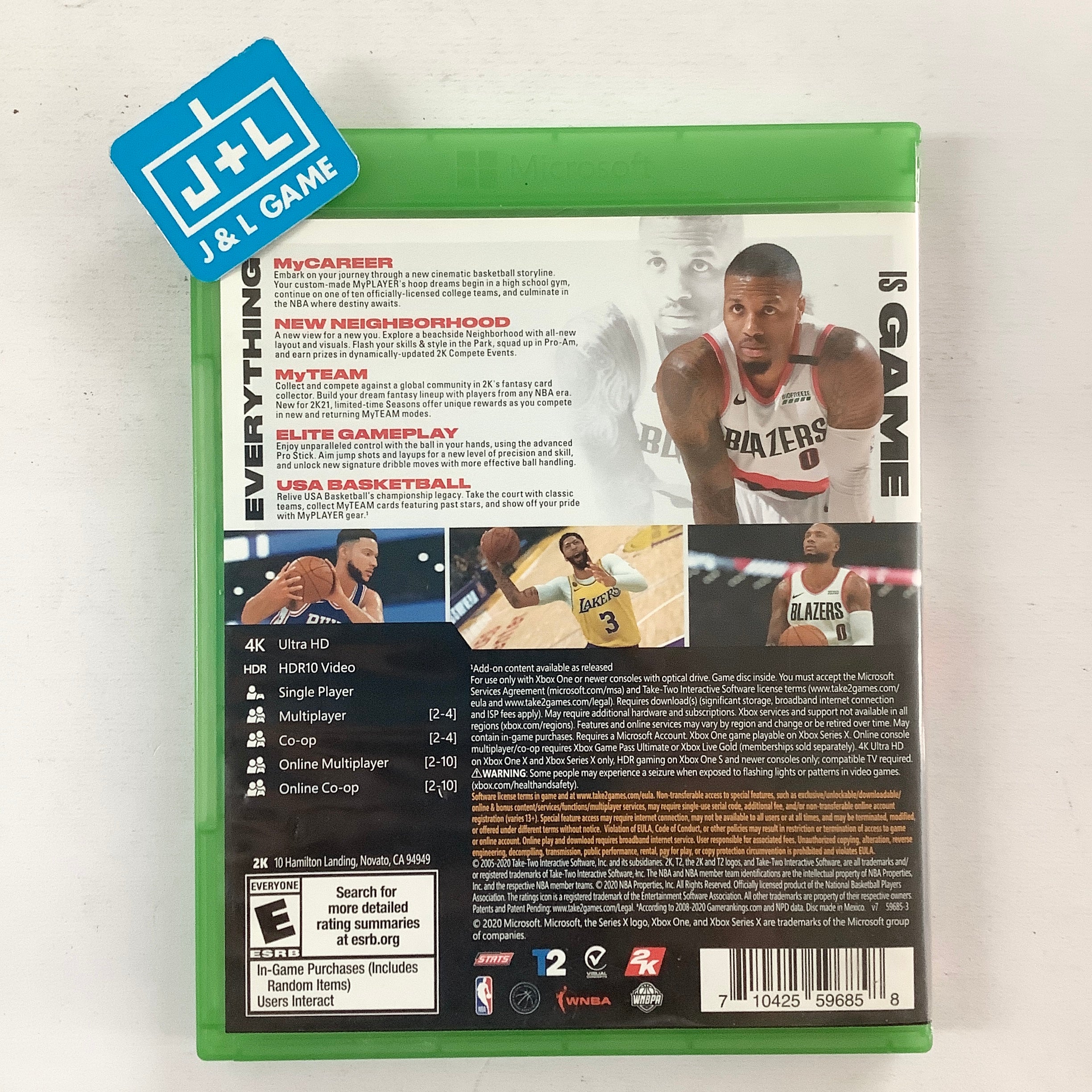 NBA 2K21 - (XB1) Xbox One [Pre-Owned] Video Games 2K   