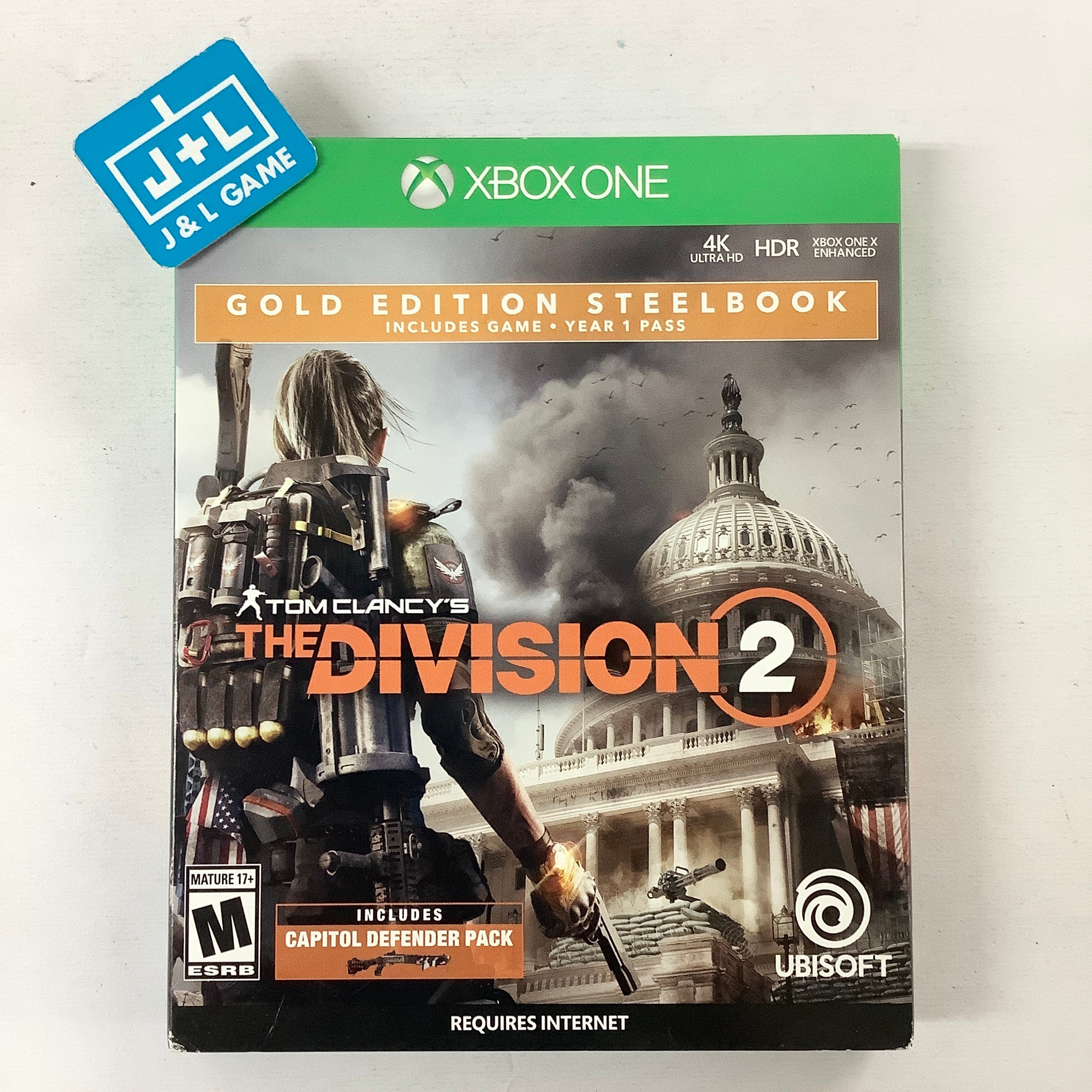 Tom Clancy's The Division 2 (Gold Steelbook Edition) - (XB1) Xbox One [Pre-Owned] Video Games Ubisoft   