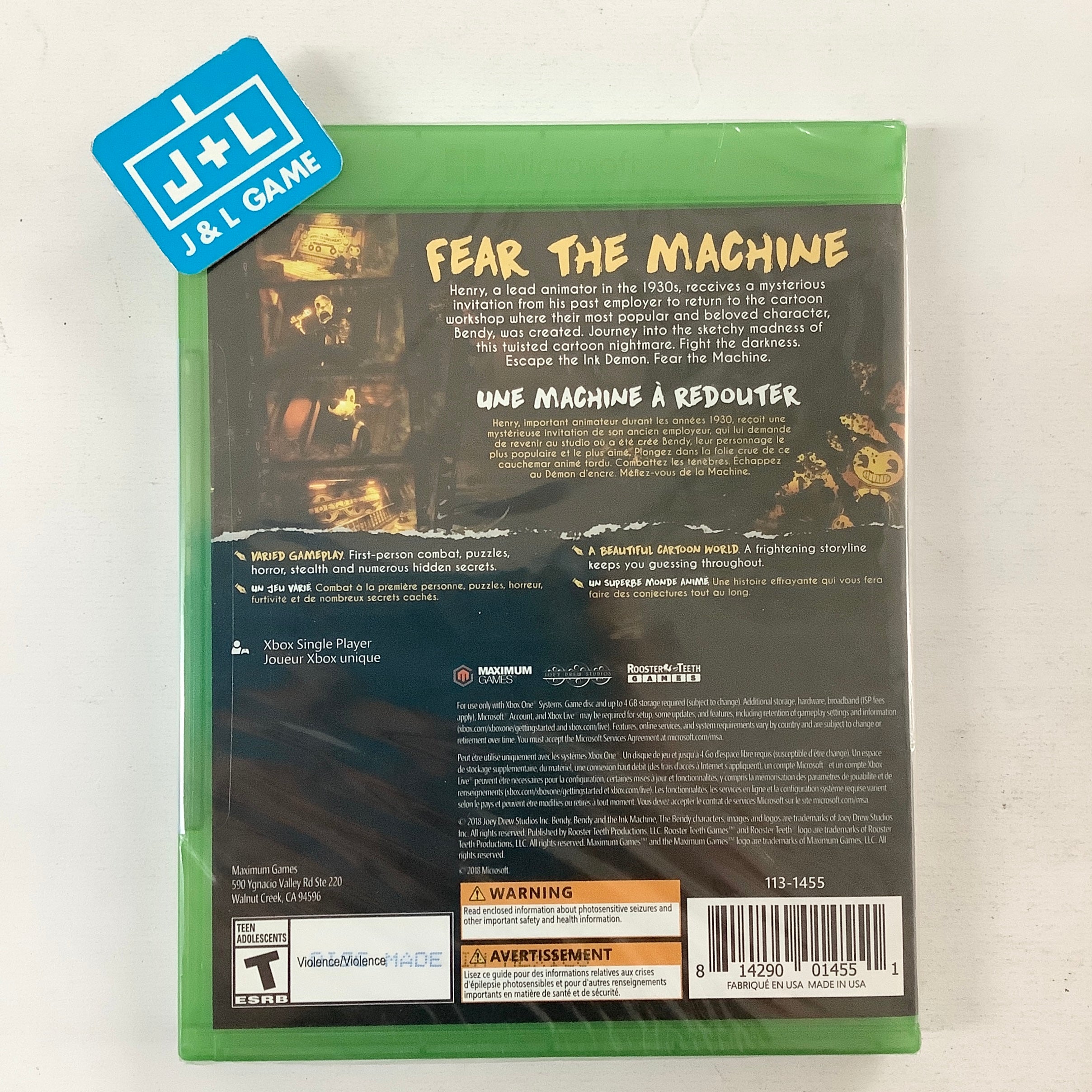 Bendy and the Ink Machine - (XB1) Xbox One Video Games Maximum Games   