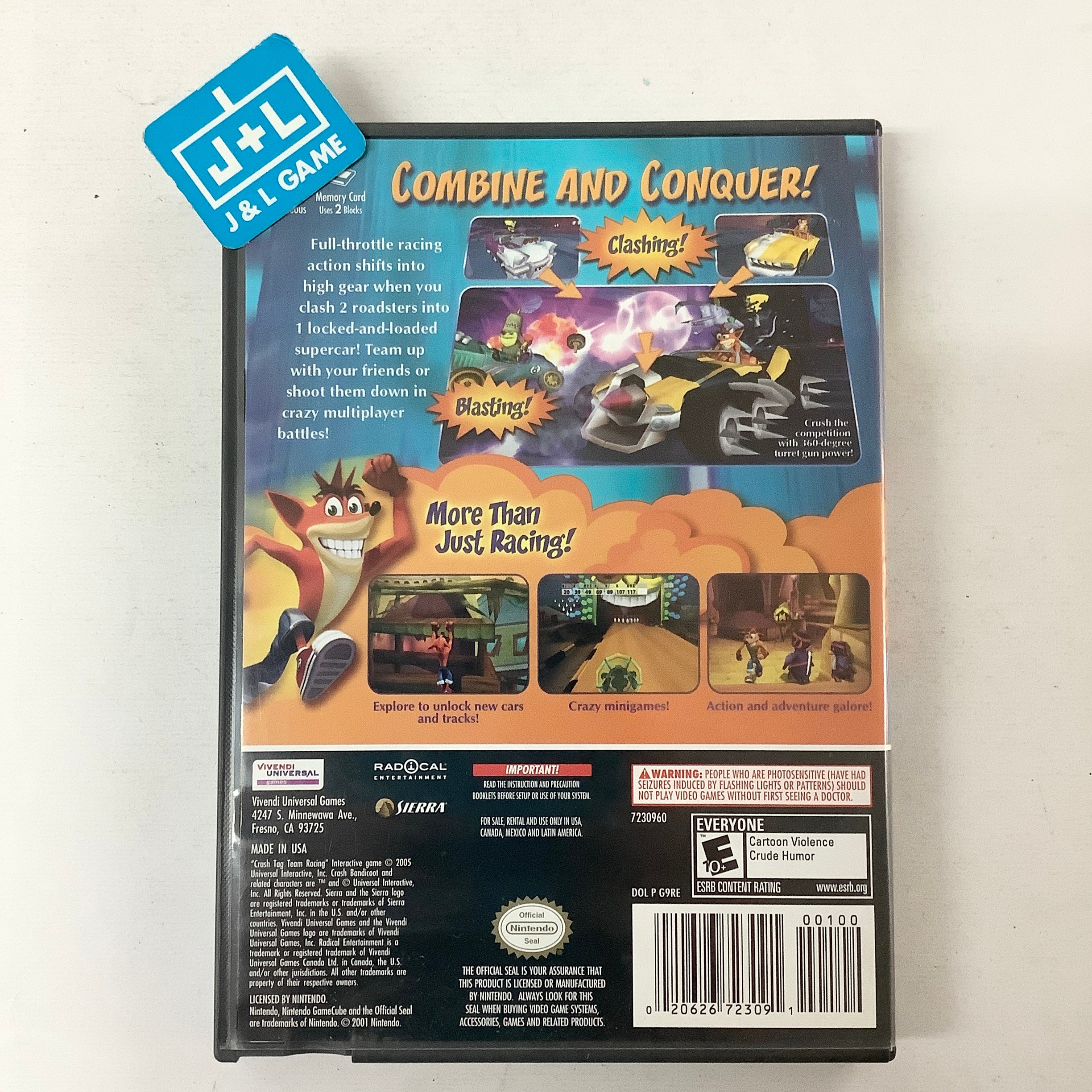 Crash Tag Team Racing - (GC) Gamecube [Pre-Owned] Video Games Vivendi Universal   