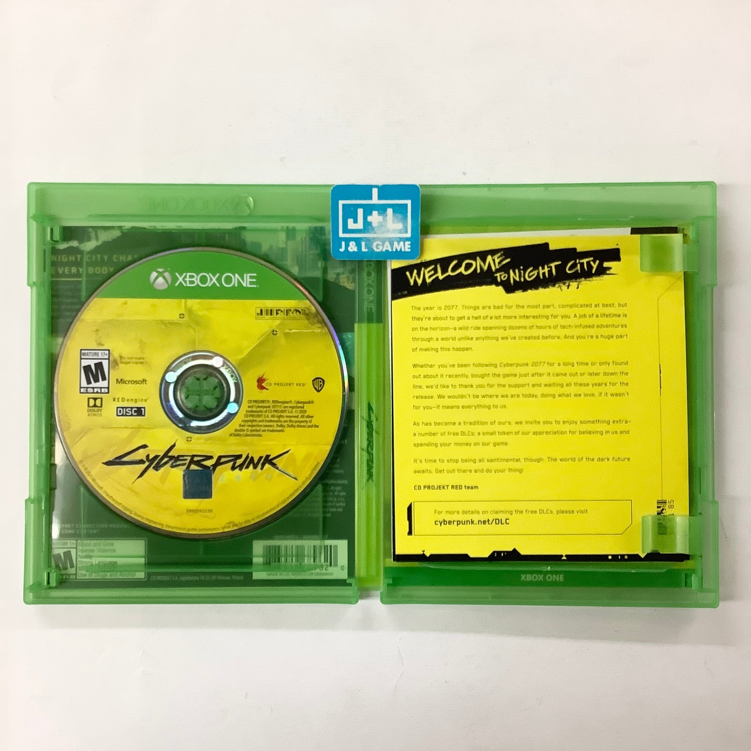 Cyberpunk 2077 - (XB1) Xbox One [Pre-Owned] Video Games CD Projekt Red   