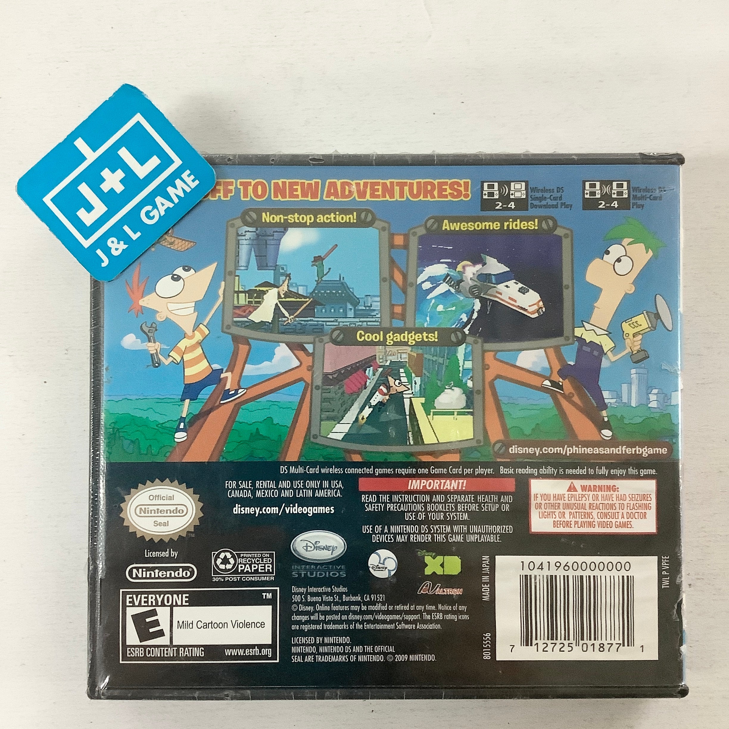 Phineas and Ferb Ride Again - (NDS) Nintendo DS Video Games Disney Interactive Studios   