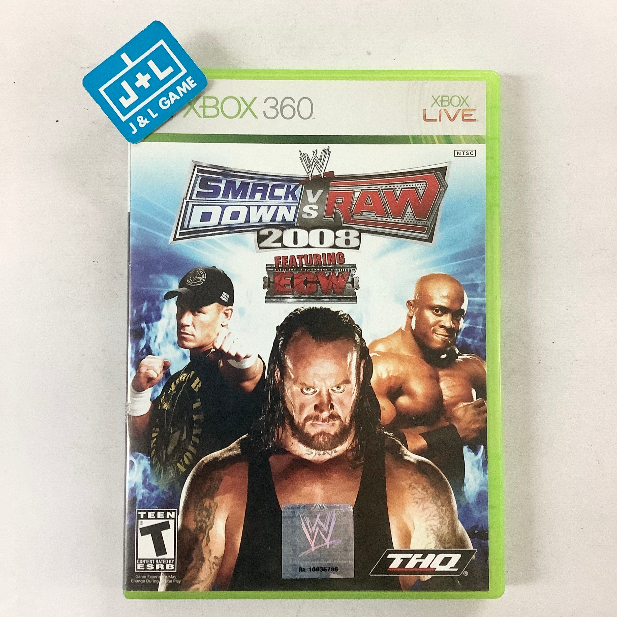 WWE SmackDown vs. Raw 2008 - Xbox 360 [Pre-Owned] Video Games THQ   