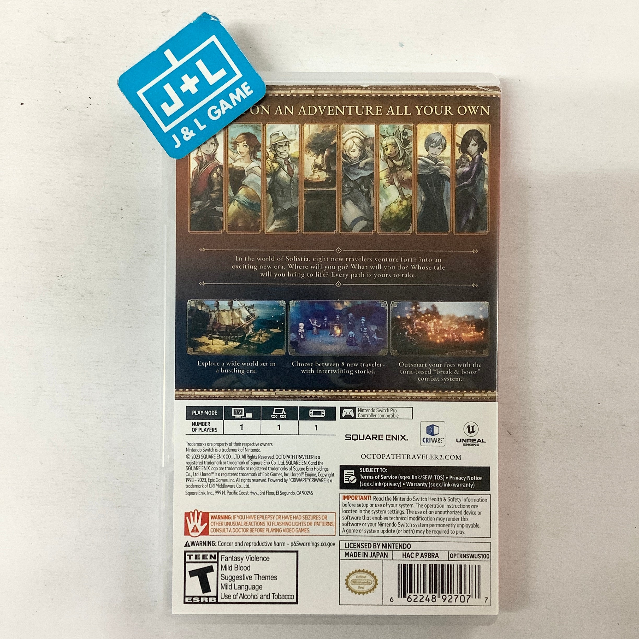 Octopath Traveler II - (NSW) Nintendo Switch [Pre-Owned] Video Games Square Enix   