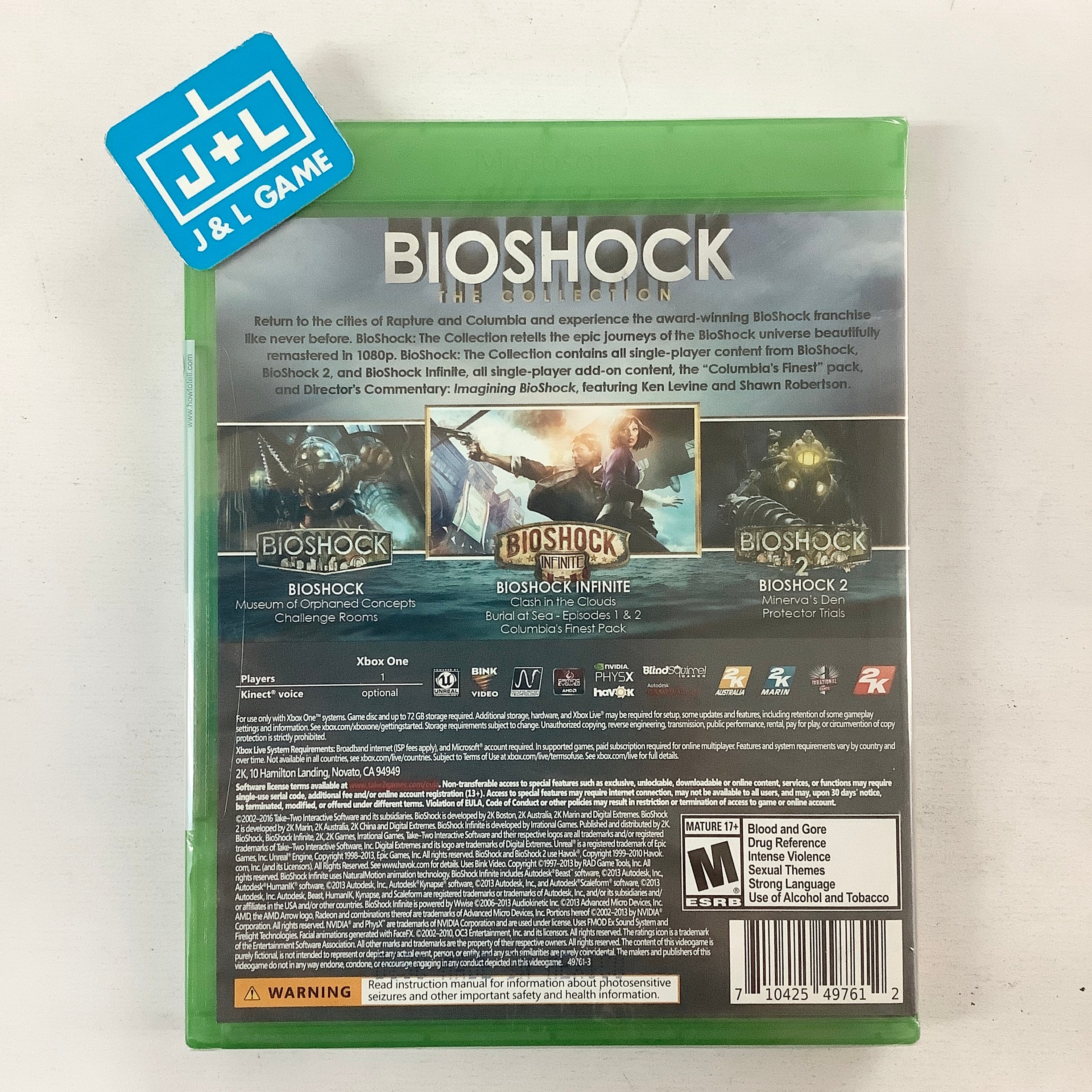 BioShock: The Collection - (XB1) Xbox One Video Games 2K Games   