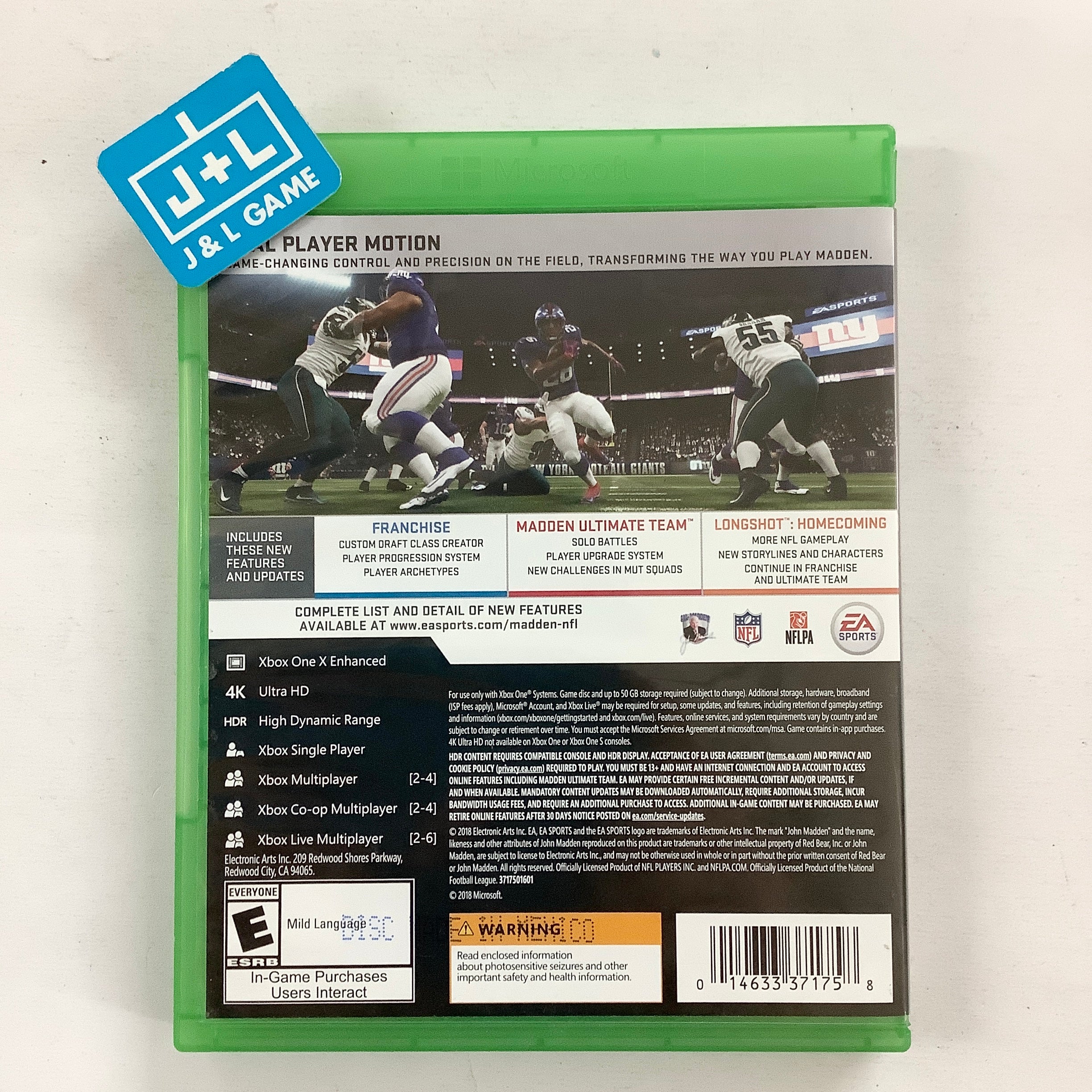 Madden NFL 19 - (XB1) Xbox One [Pre-Owned] Video Games Electronic Arts   