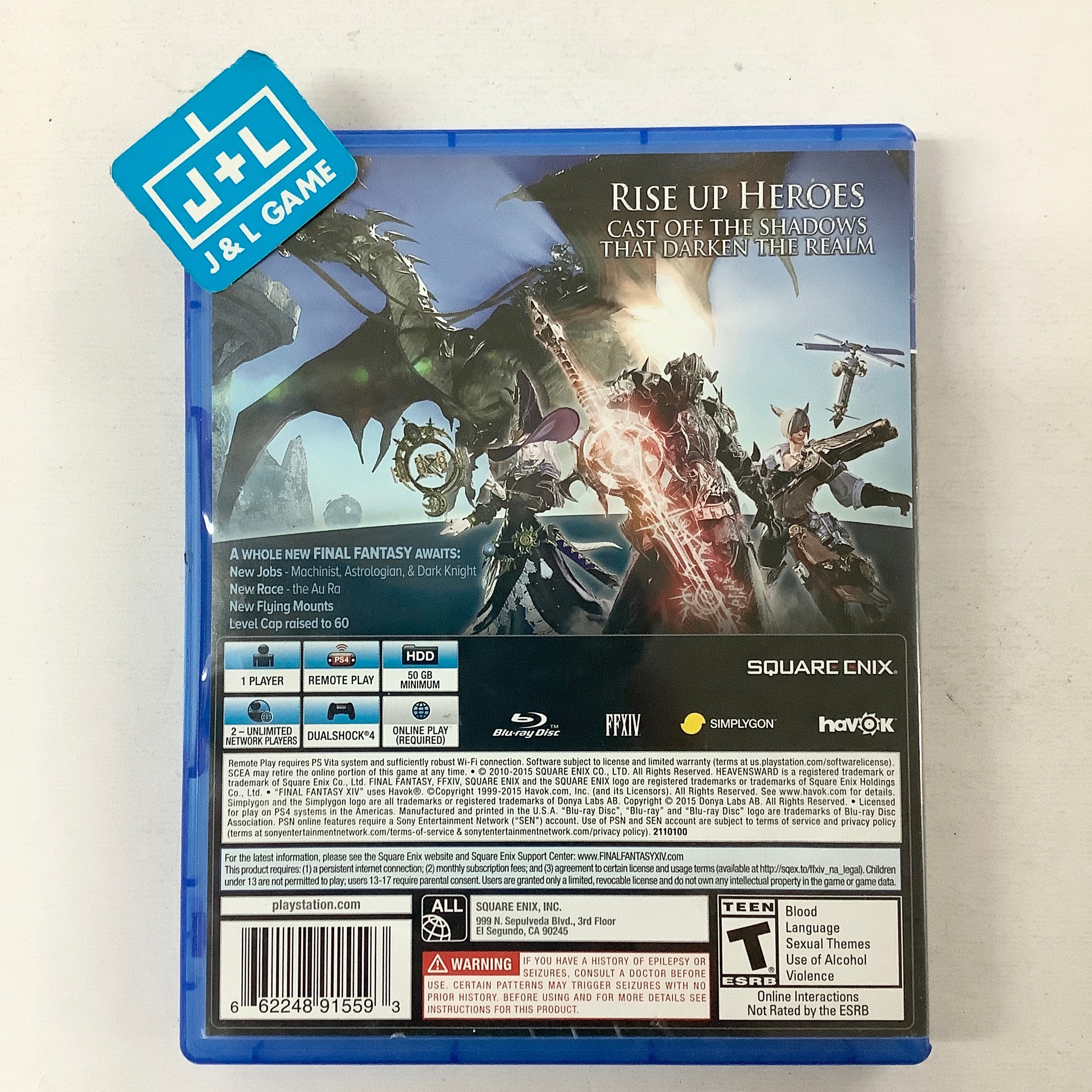 Final Fantasy XIV Online: Heavensward - (PS4) PlayStation 4 [Pre-Owned] Video Games Square Enix   