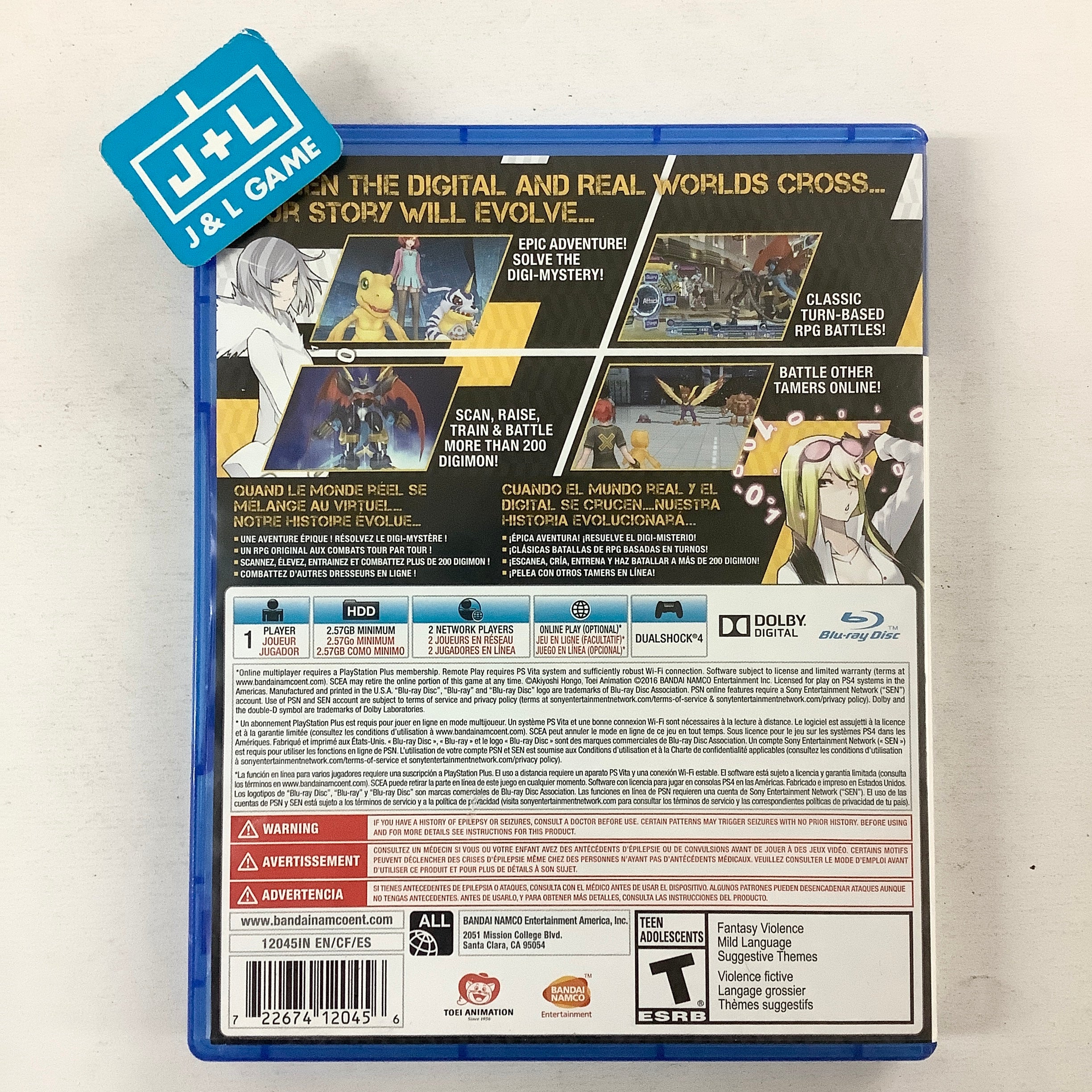 Digimon Story: Cyber Sleuth - (PS4) PlayStation 4 [Pre-Owned]  BANDAI NAMCO Entertainment   