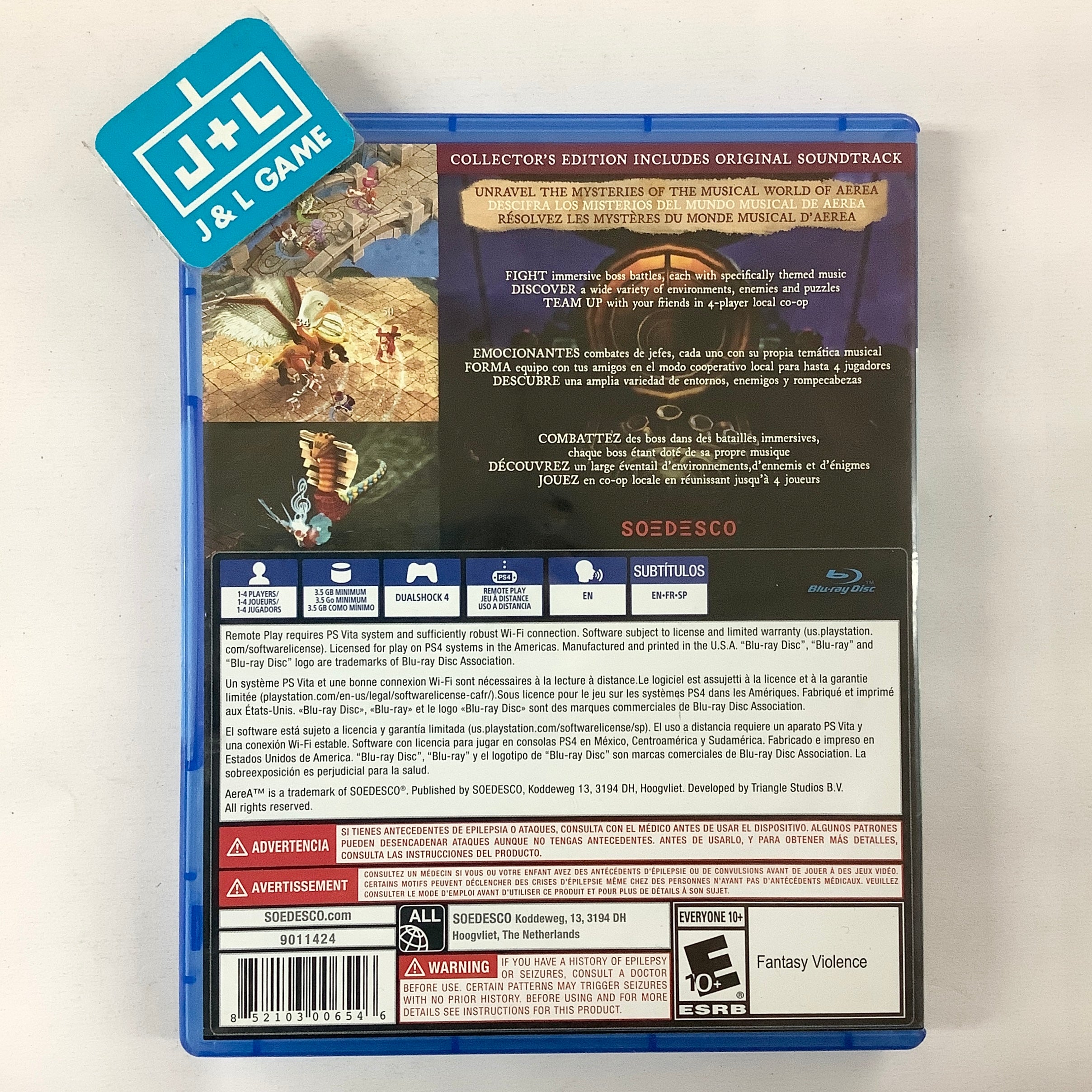 AereA (Collector's Edition) - (PS4) PlayStation 4 [Pre-Owned] Video Games Soedesco   