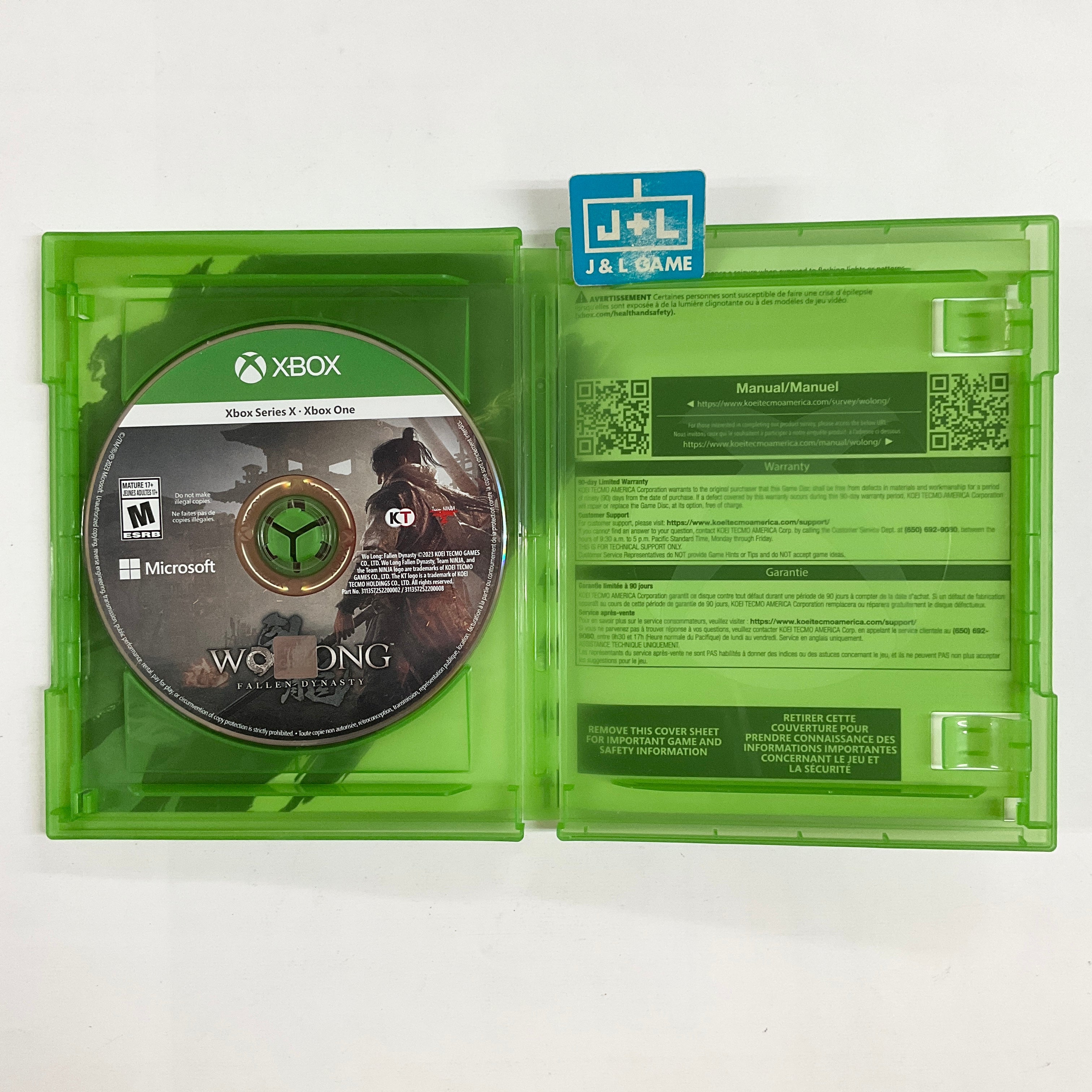 Wo Long: Fallen Dynasty - (XSX) Xbox Series X [Pre-Owned] Video Games Koei Tecmo Games   