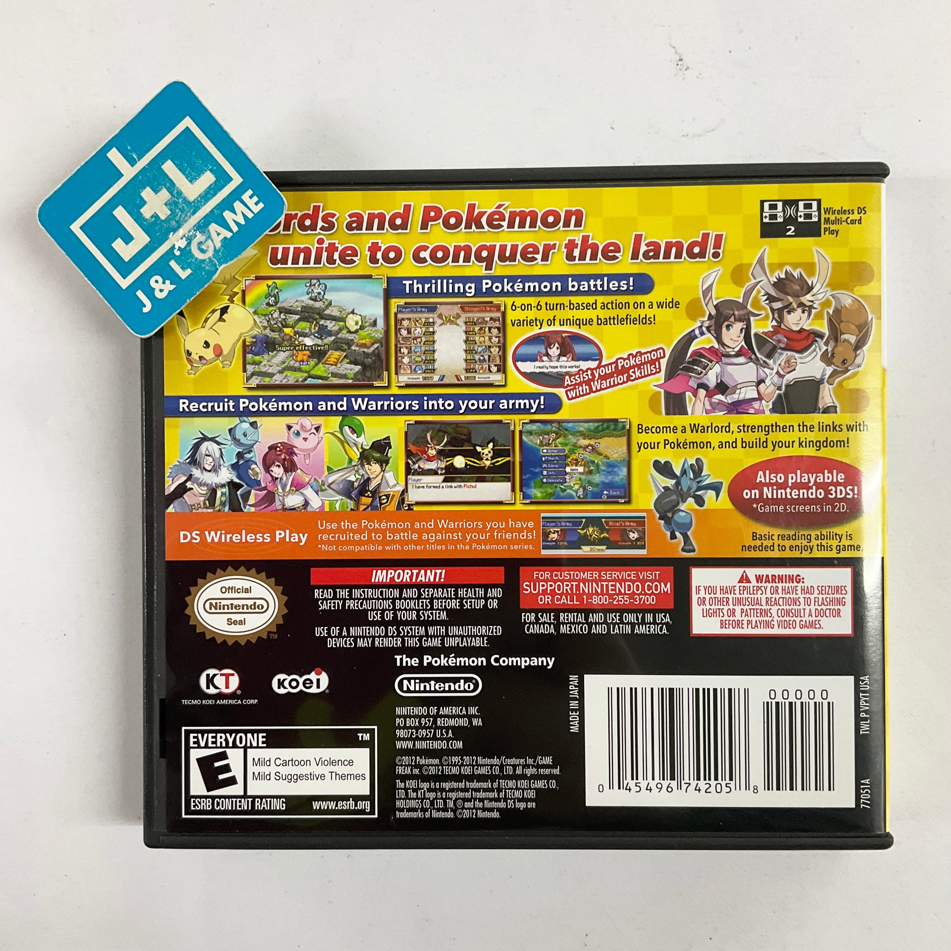 Pokemon Conquest for Nintendo hotsell DS