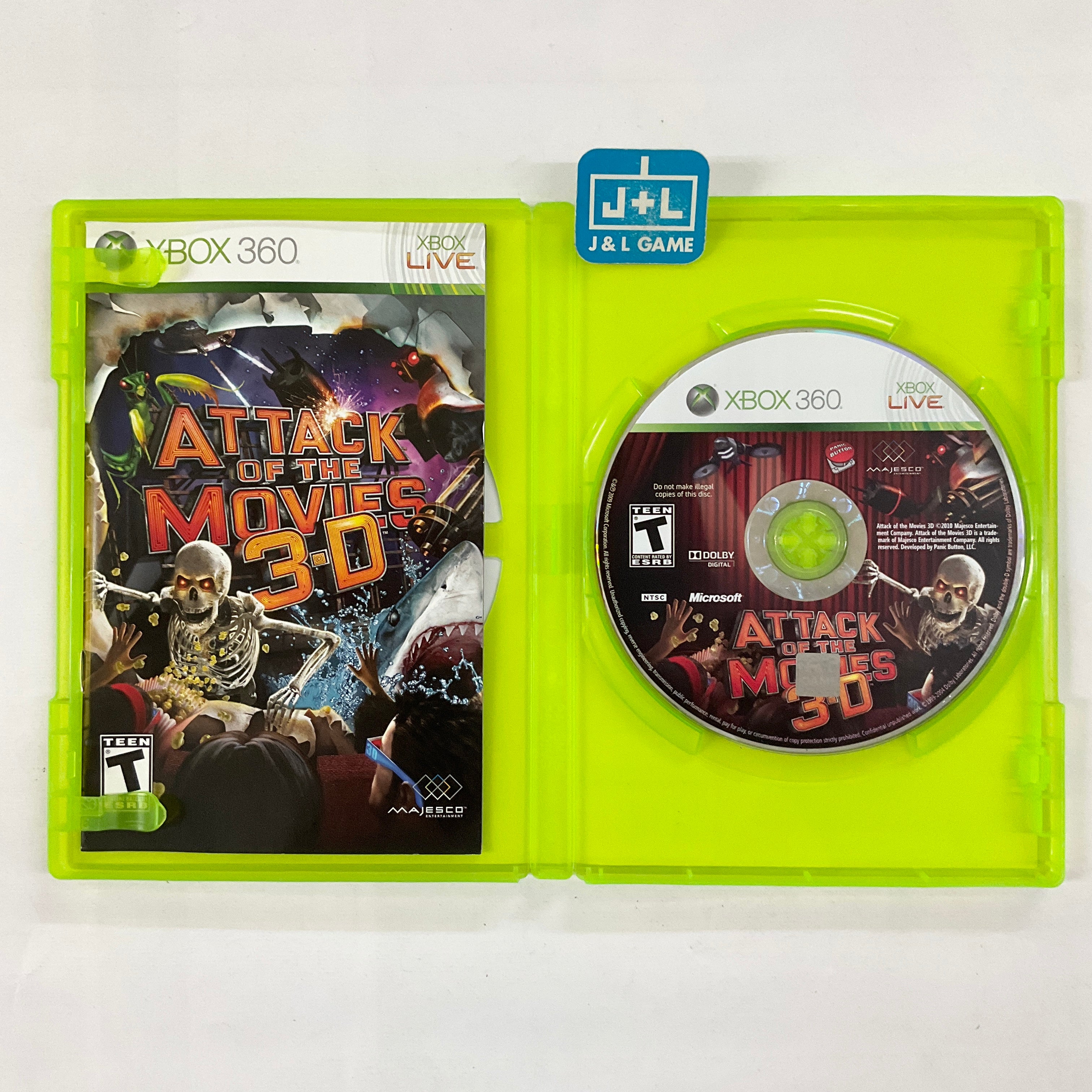 Attack of the Movies 3D - Xbox 360 [Pre-Owned] Video Games Majesco   