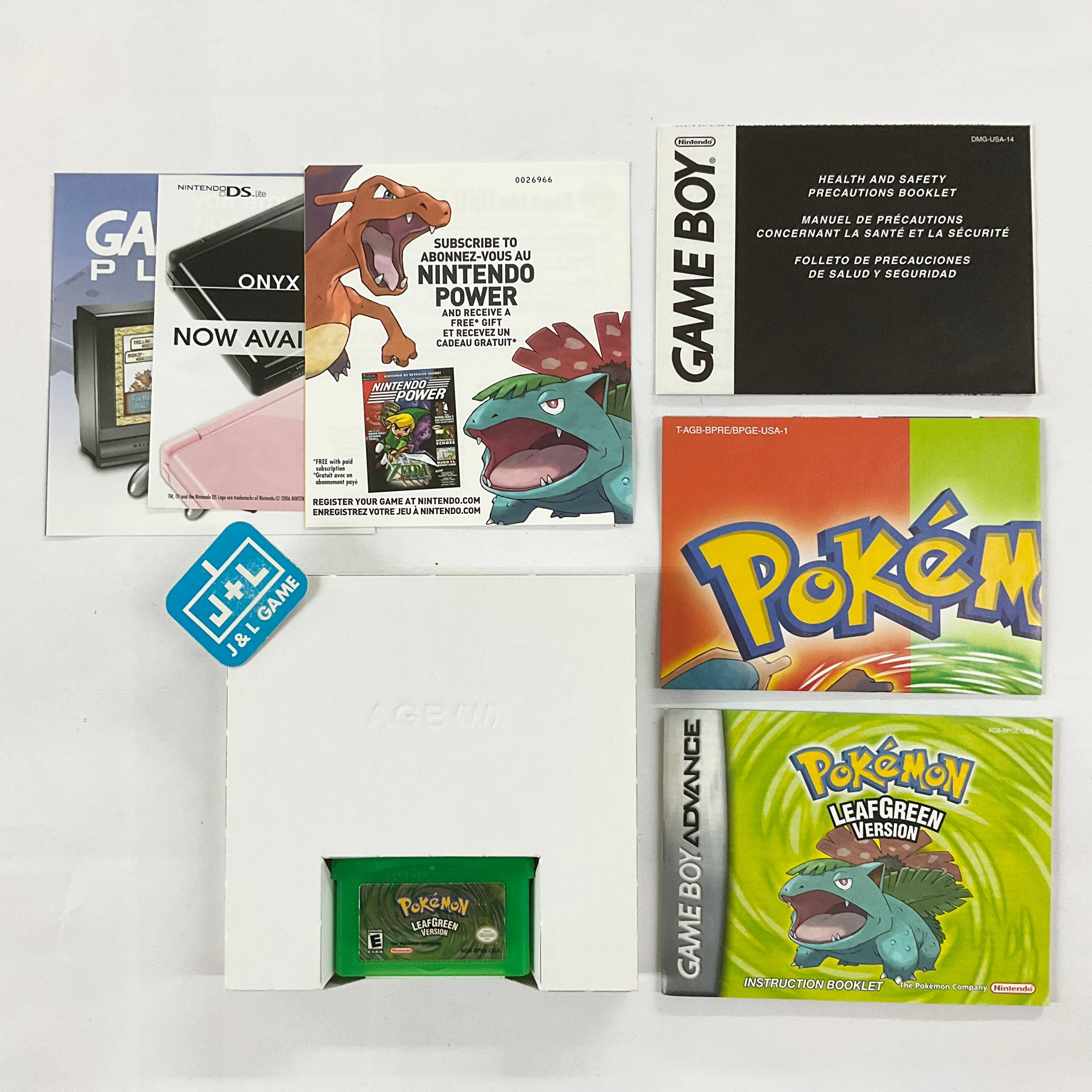 Pokemon Leaf Green buy Game Manual