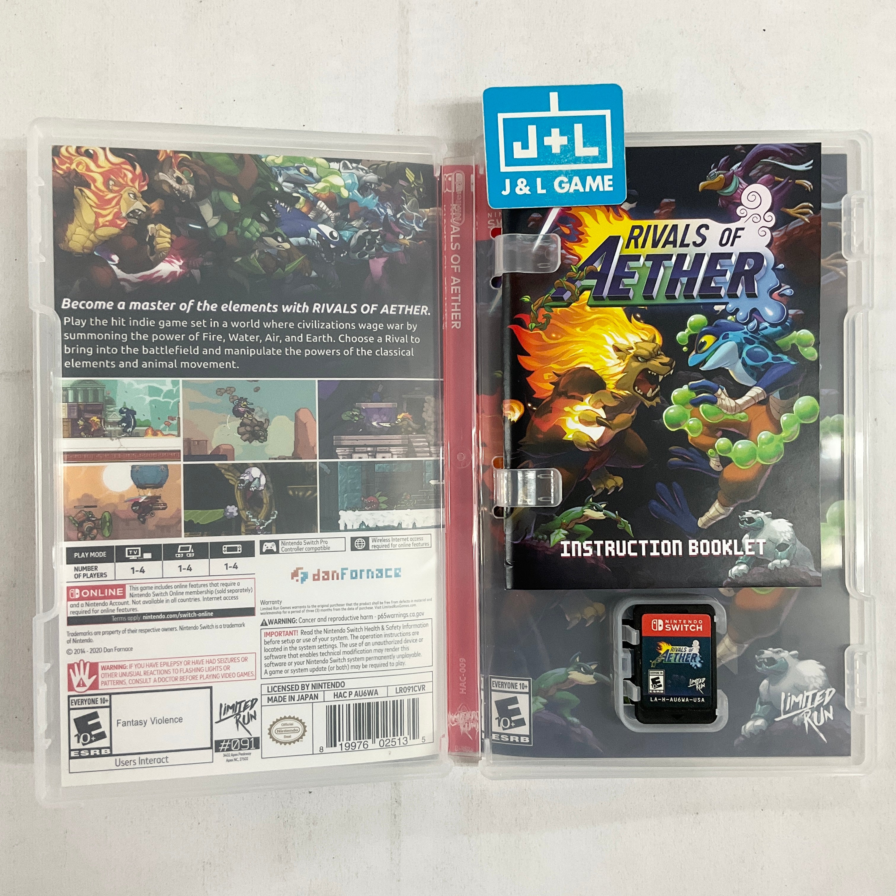 Rivals of Aether  (Limited Run #091) - (NSW) Nintendo Switch [Pre-Owned] Video Games Limited Run Games   