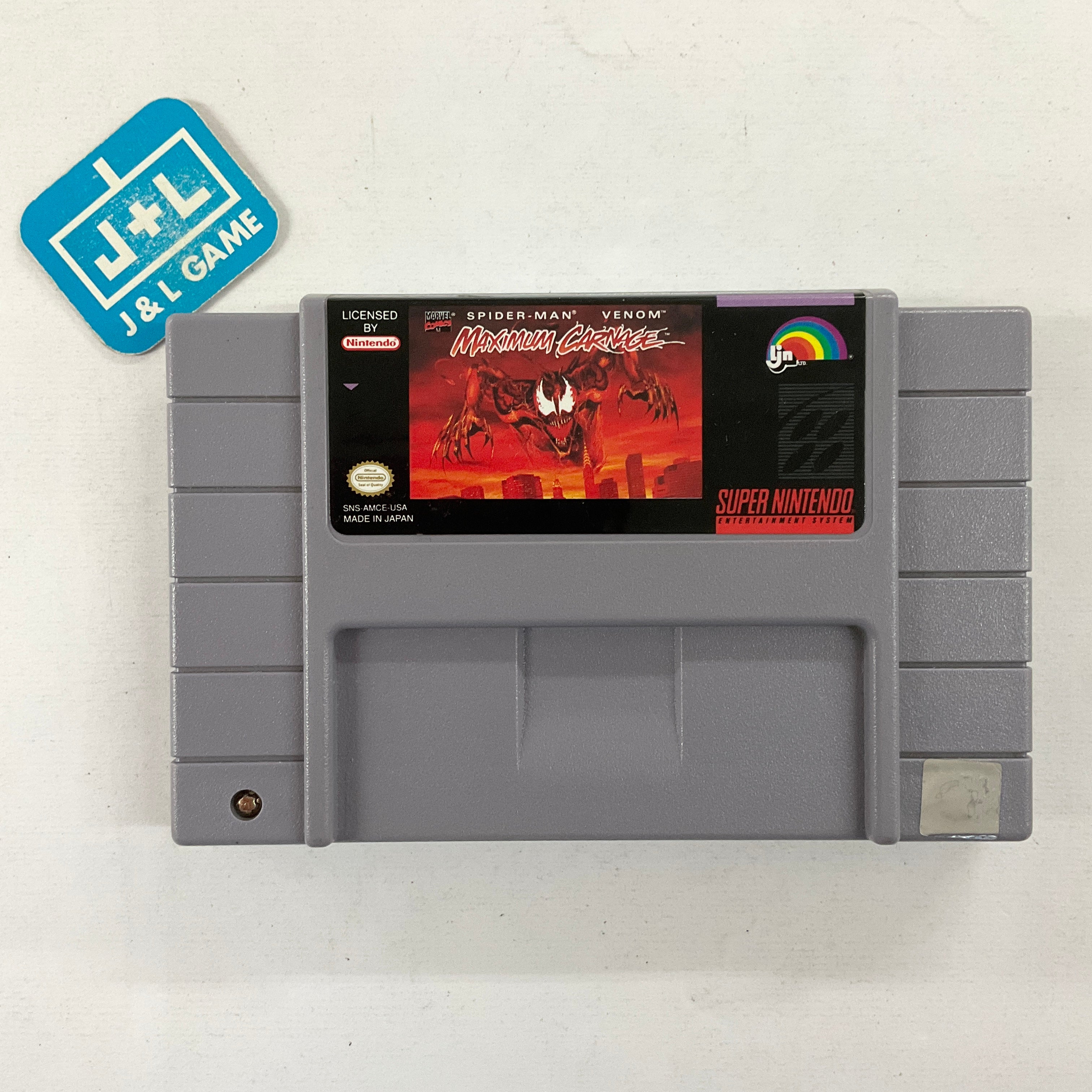 Spider-Man & Venom: Maximum Carnage (Gray) - (SNES) Super Nintendo [Pr ...