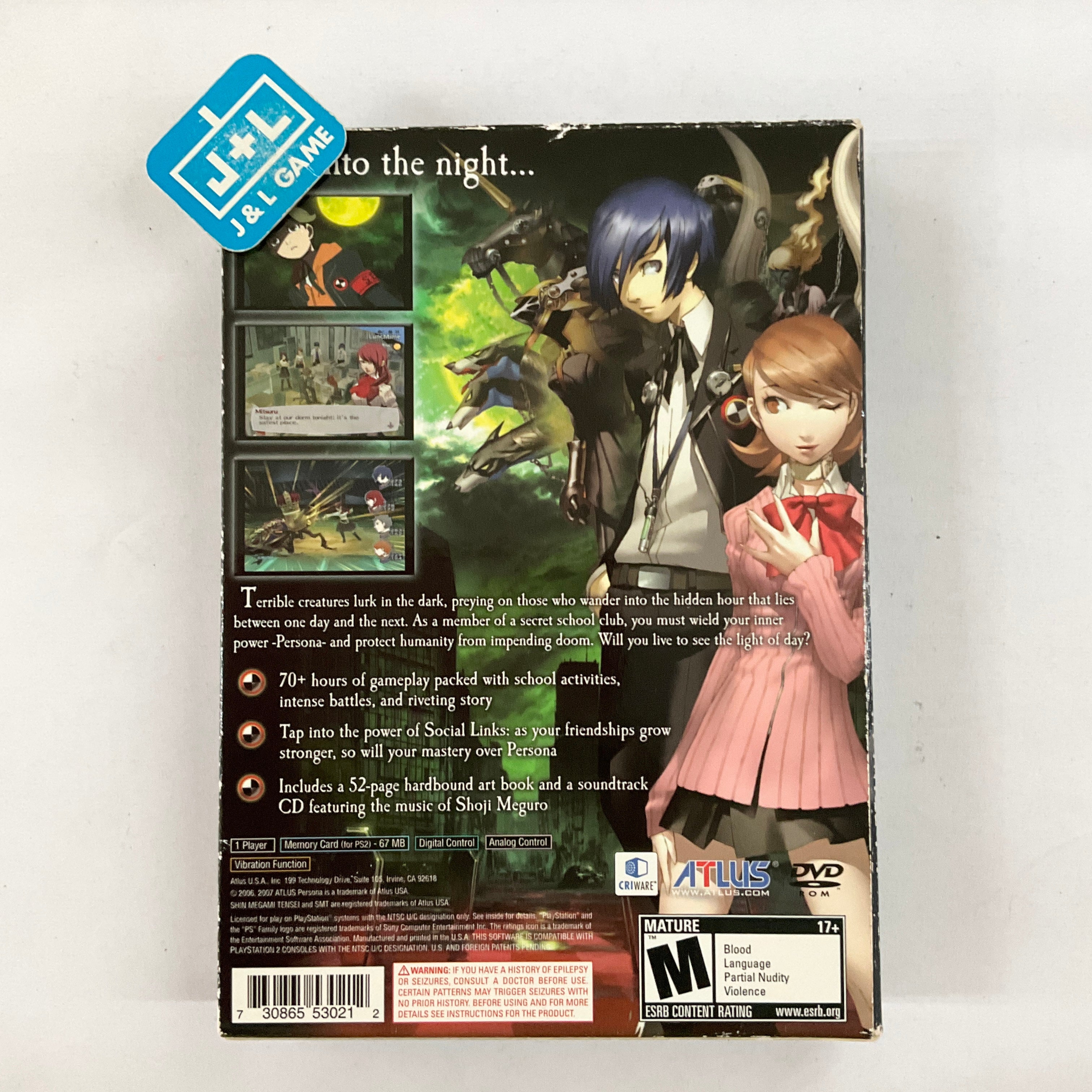 Shin Megami Tensei: on sale Persona 3 Limited Edition For Playstation 2