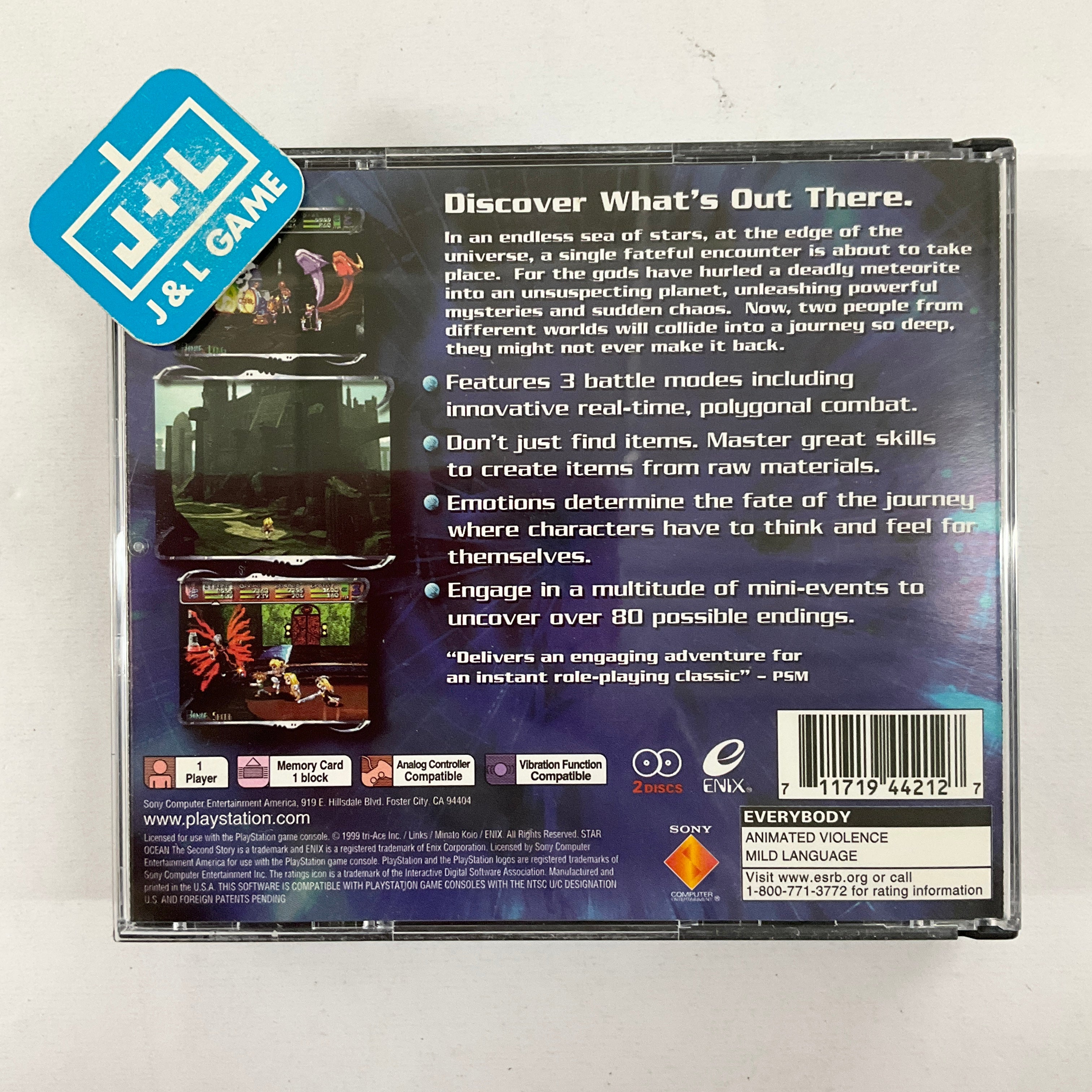 Star Ocean: The Second Story - (PS1) PlayStation 1 [Pre-Owned] Video Games Enix Corporation   