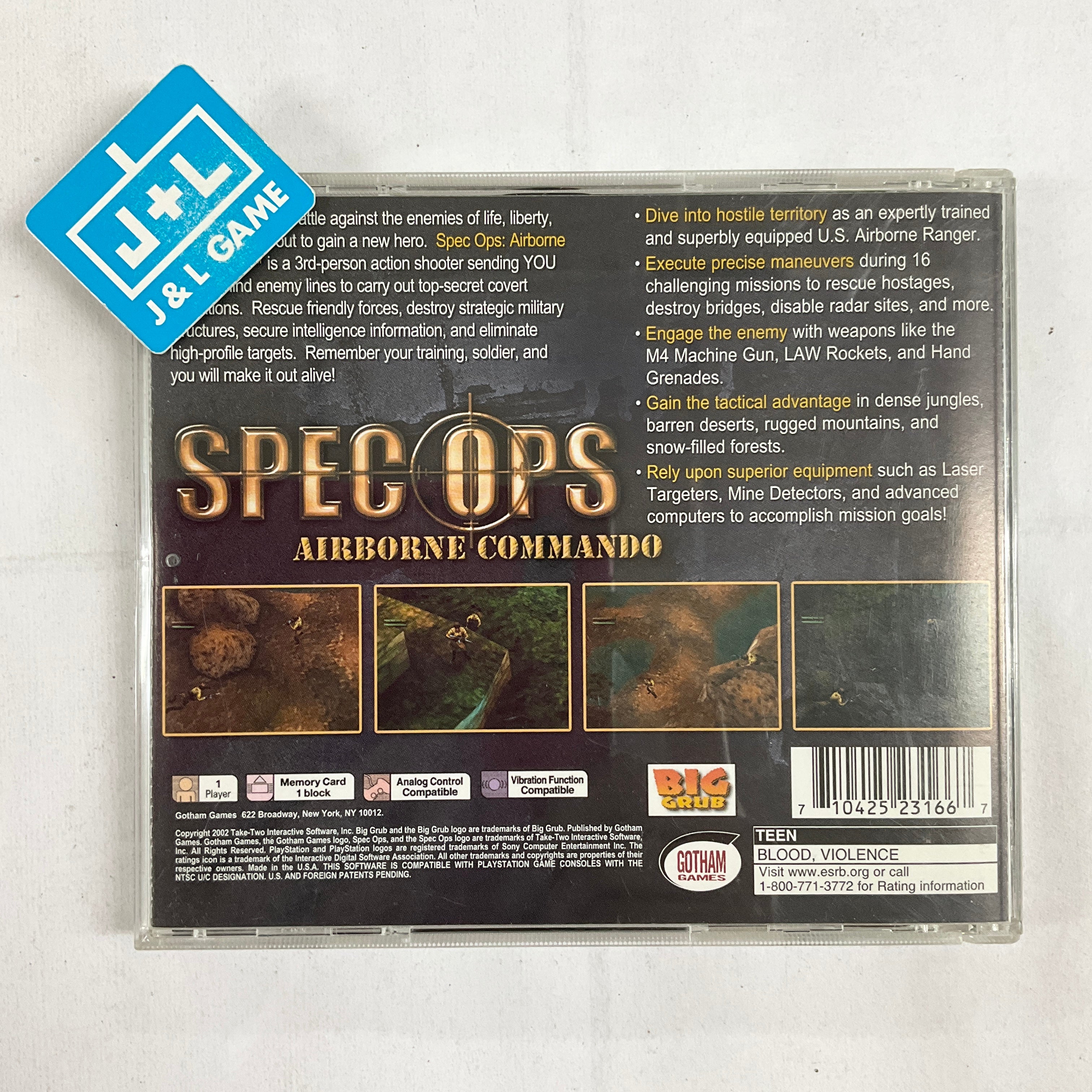 Spec Ops: Airborne Commando - (PS1) Playstation 1 [Pre-Owned] Video Games Gotham Games   