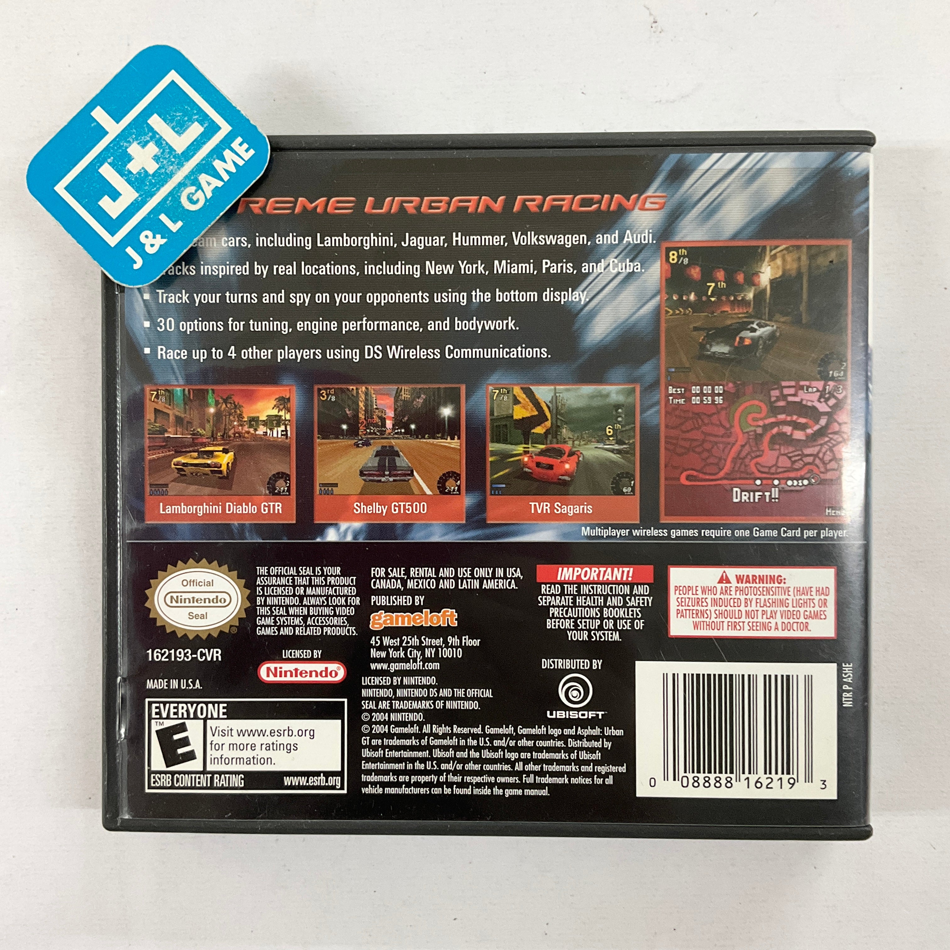 Asphalt: Urban GT - (NDS) Nintendo DS [Pre-Owned] Video Games Gameloft   