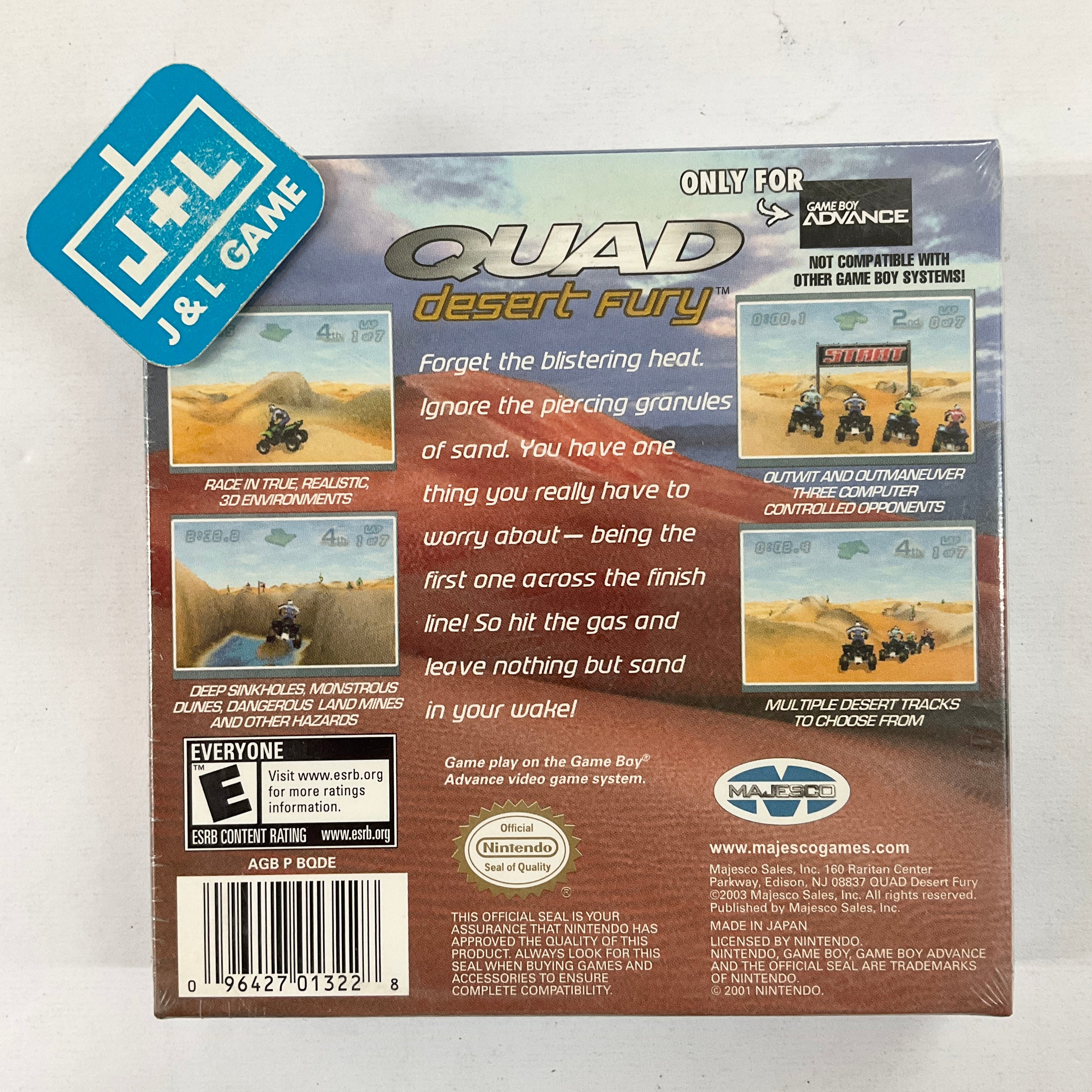 Quad Desert Fury - (GBA) Game Boy Advance Video Games Majesco   