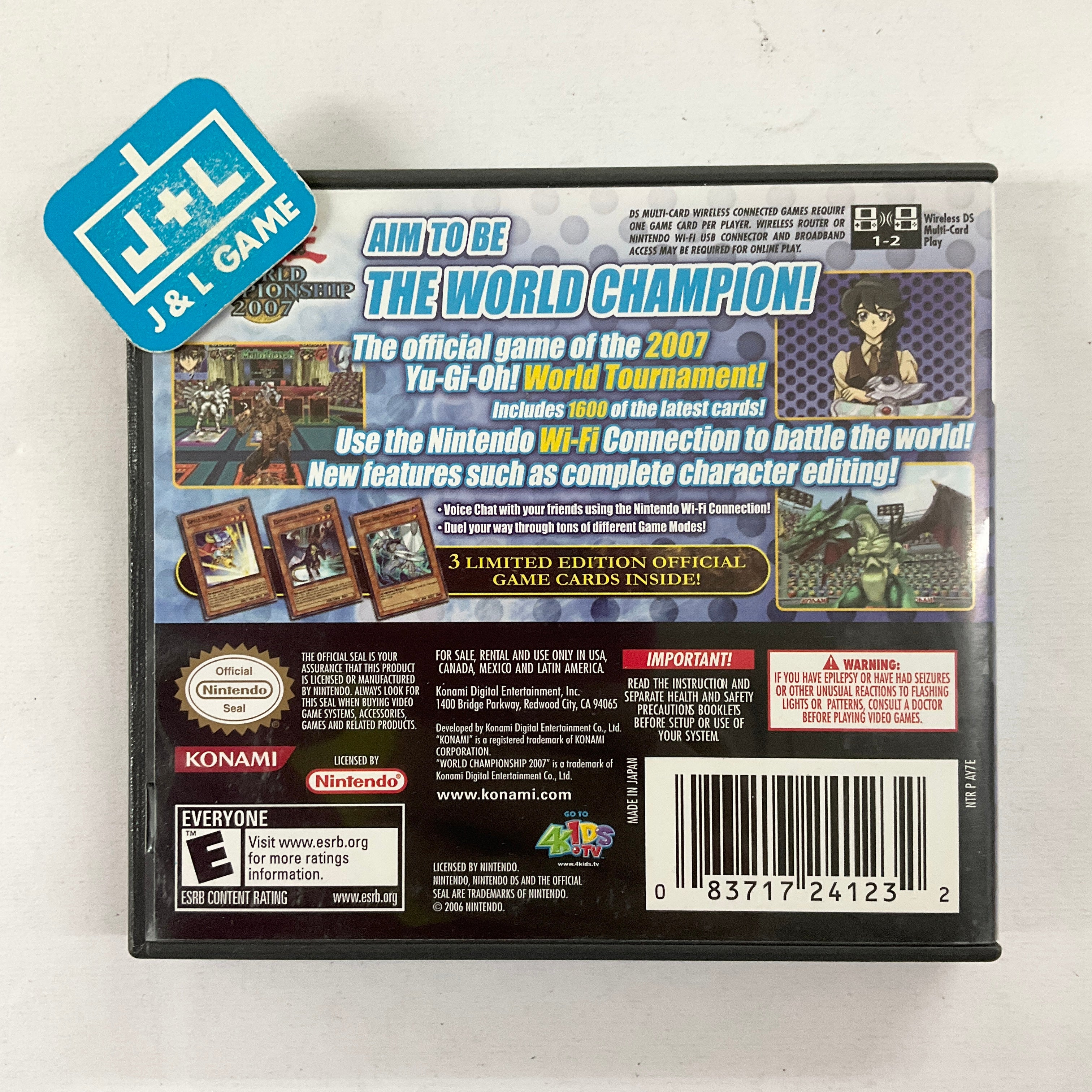 Yu-Gi-Oh! World Championship 2007 - (NDS) Nintendo DS [Pre-Owned] Video Games Konami   